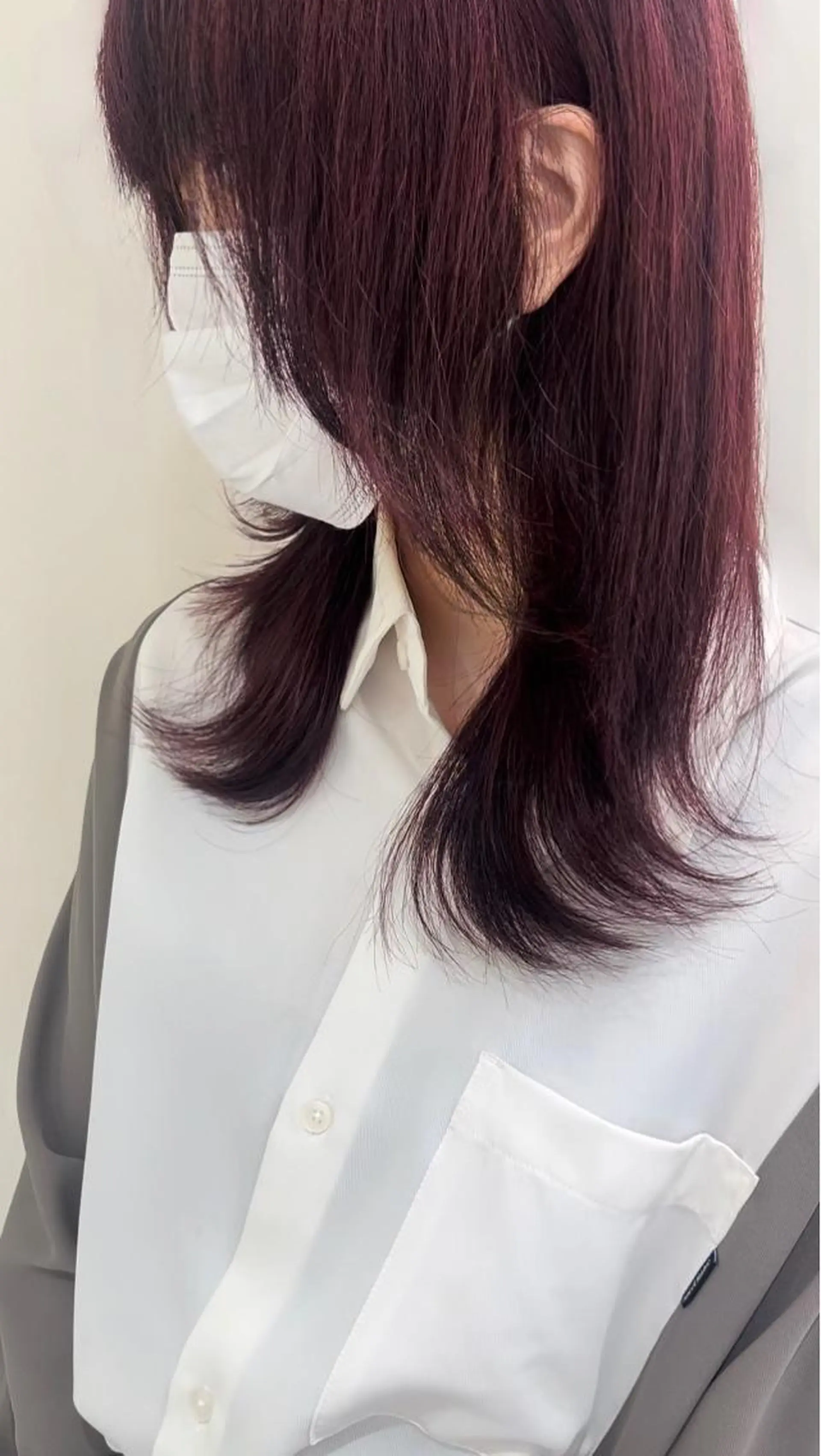 ロング カラー 透明感カラー ラベンダーカラー ラベンダーピンク ピンクカラー トリートメント 💖大人韓国ヘア💖 韓国艶カラー【銀座】のヘアスタイル