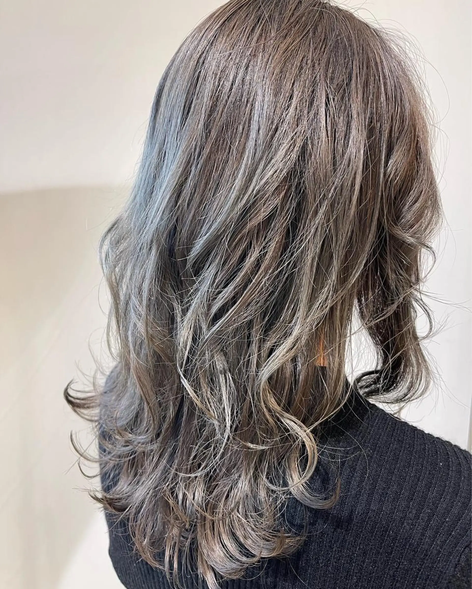 ロング カラー グレージュ カット ヘアカラー トリートメント 髪質改善縮毛矯正 💎TOMOのヘアスタイル