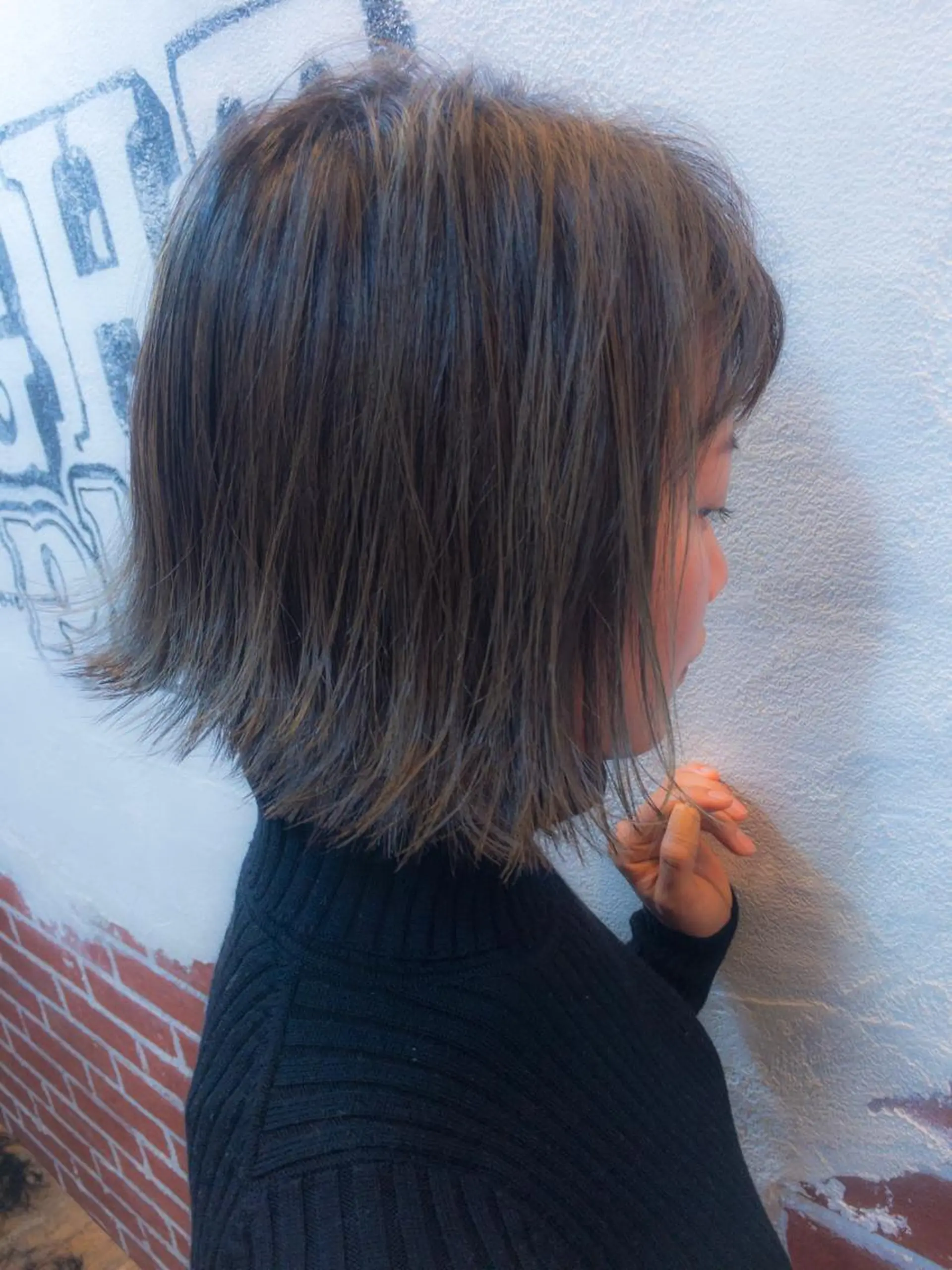 ミディアム カラー パーマ ヘアアレンジ メンズ ブルーカラー ブルージュ hirune所属・🌈韓国ヘア KOUSUKE🌈のヘアスタイル