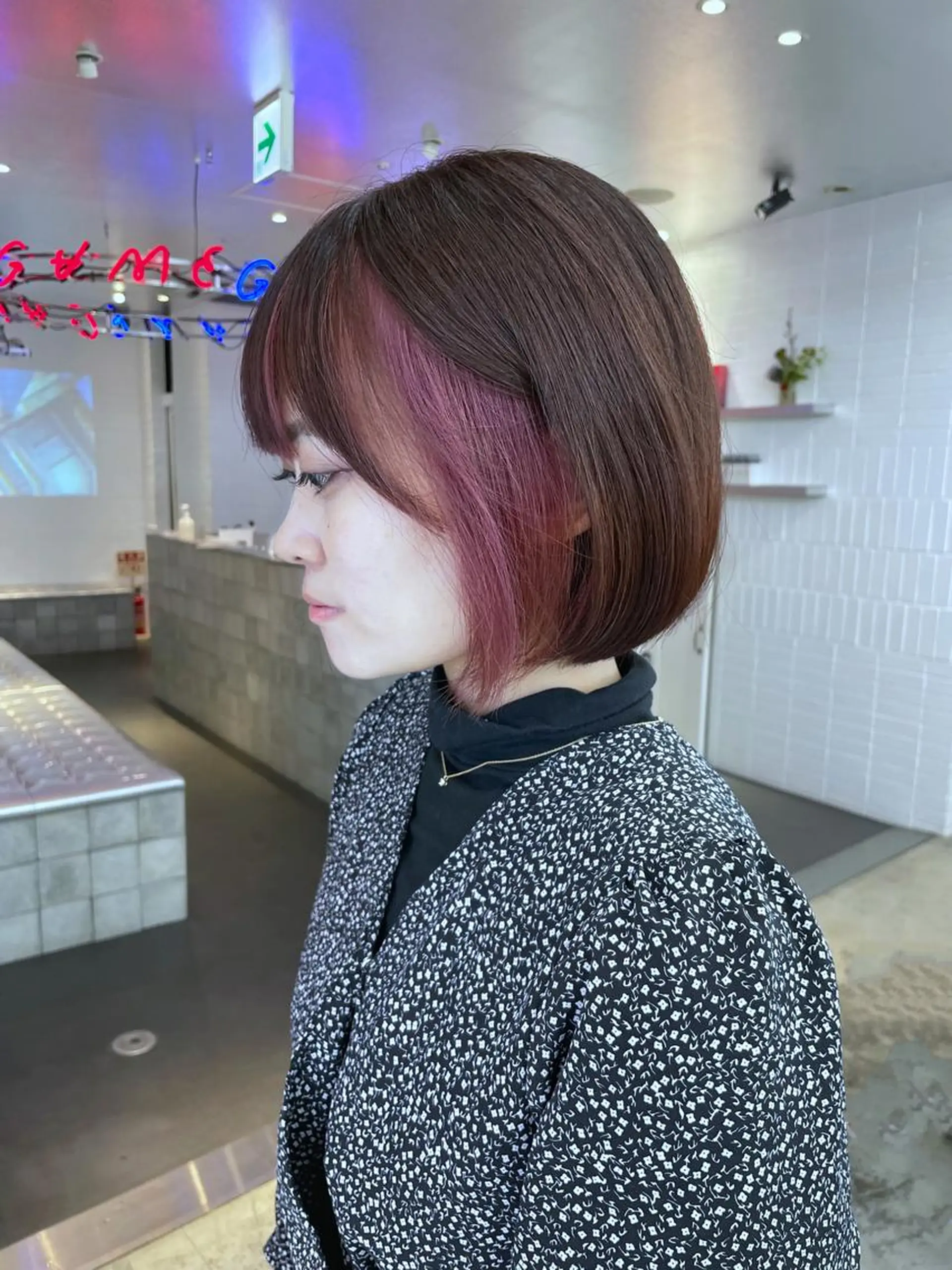 ショート カラー パーマ Je suis heureuse Miel所属・🐩艶カラー/ chisato🌙のヘアスタイル