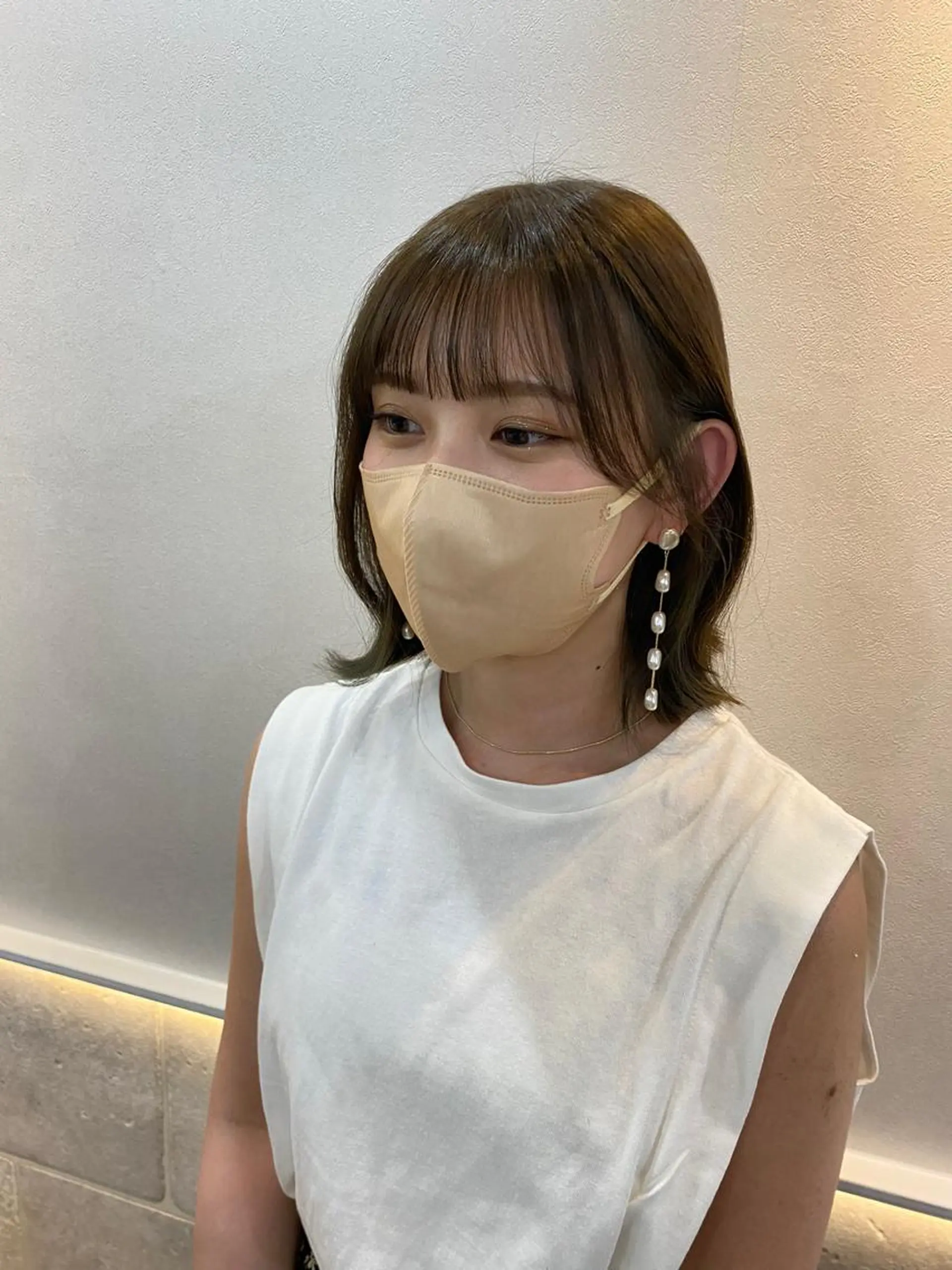 ミディアム カラー カット トリートメント Rinka/梅田/ 透け感カラー🤎のヘアスタイル