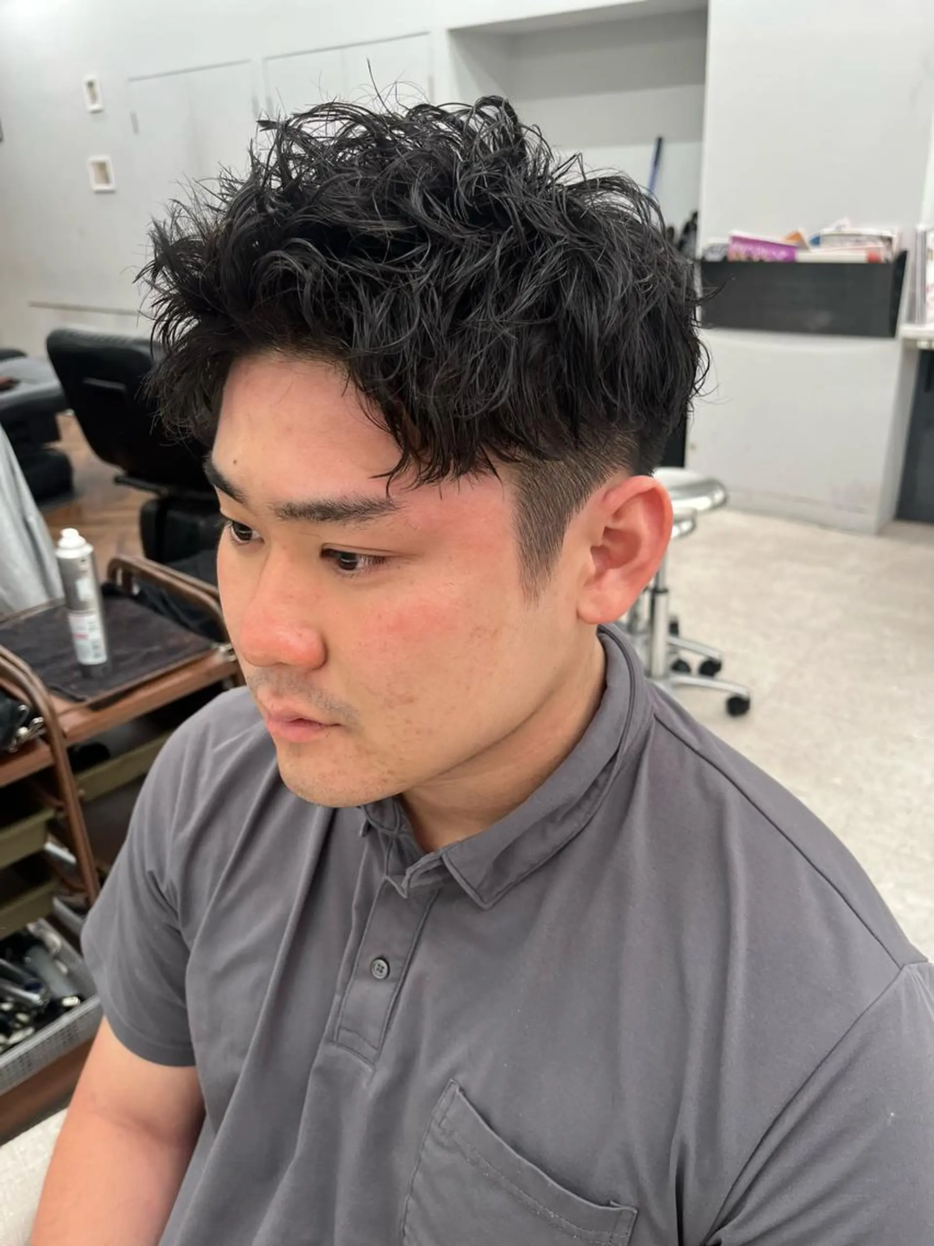 パーマ メンズ 🍐シャドウパーマ メンズ特化/守岡🍐のヘアスタイル