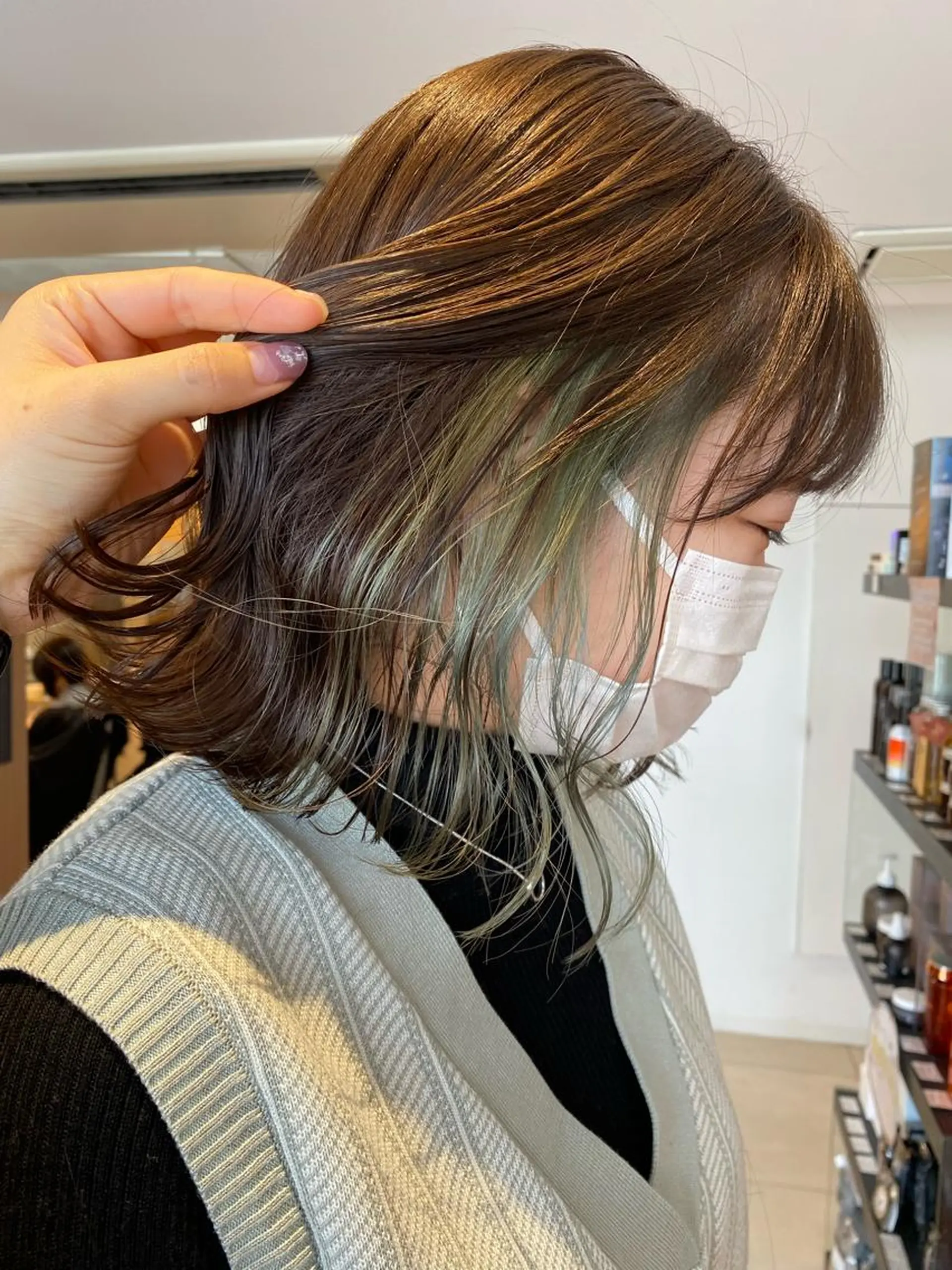 ミディアム カラー 透明感カラーブリーチ 🌼シゲモトアヤ🌼のヘアスタイル