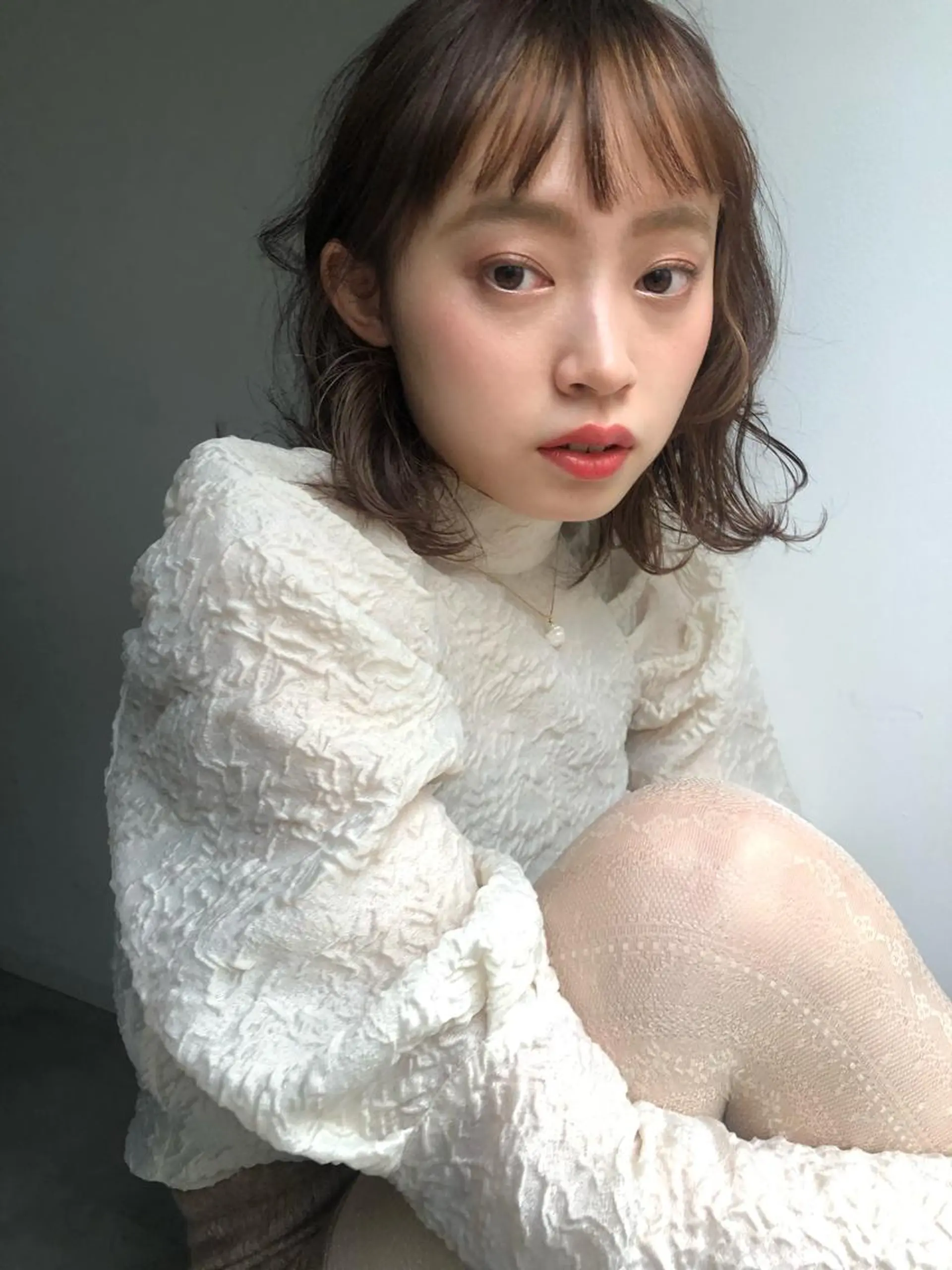 ミディアム カラー パーマ spooopy所属・🕊大垣 めぐみ🕊のヘアスタイル