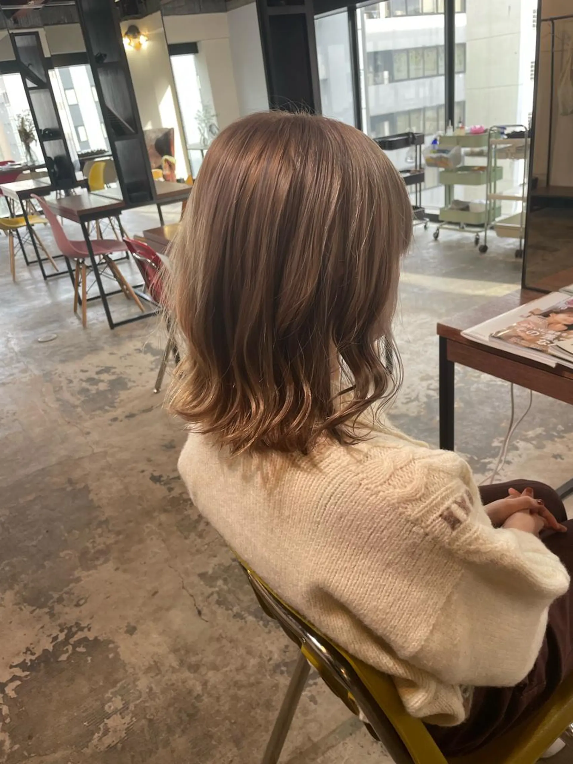 ミディアム カラー ベージュカラー インナーカラー ボブ ボブインナー La fith hair ray所属・メンズ/パーマ/ ブリーチ/KAITOのヘアスタイル