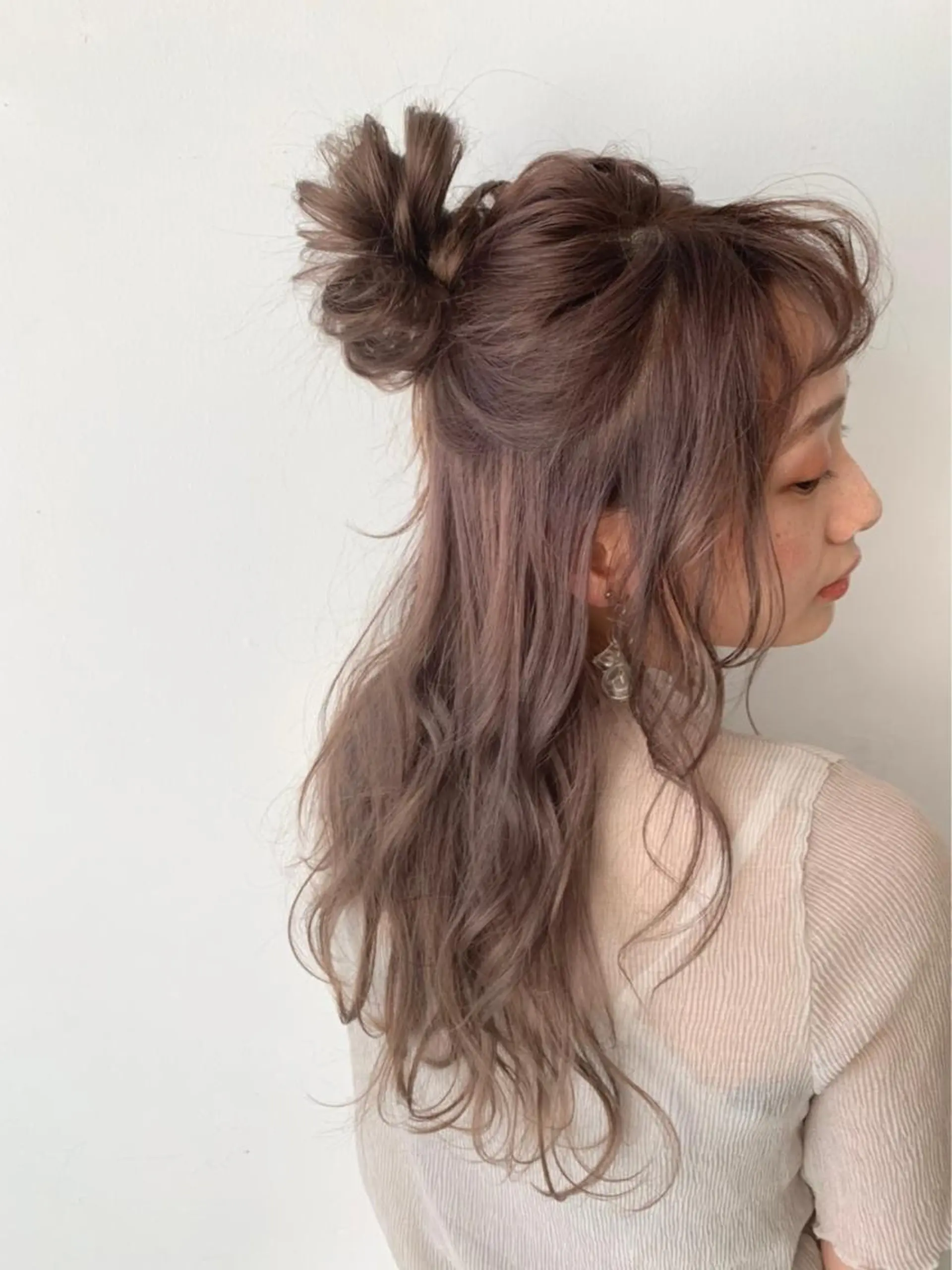 ロング カラー ヘアアレンジ カット ヘアカラー GO TODAY所属・ハイトーン/小顔 カット/Ayumuのヘアスタイル