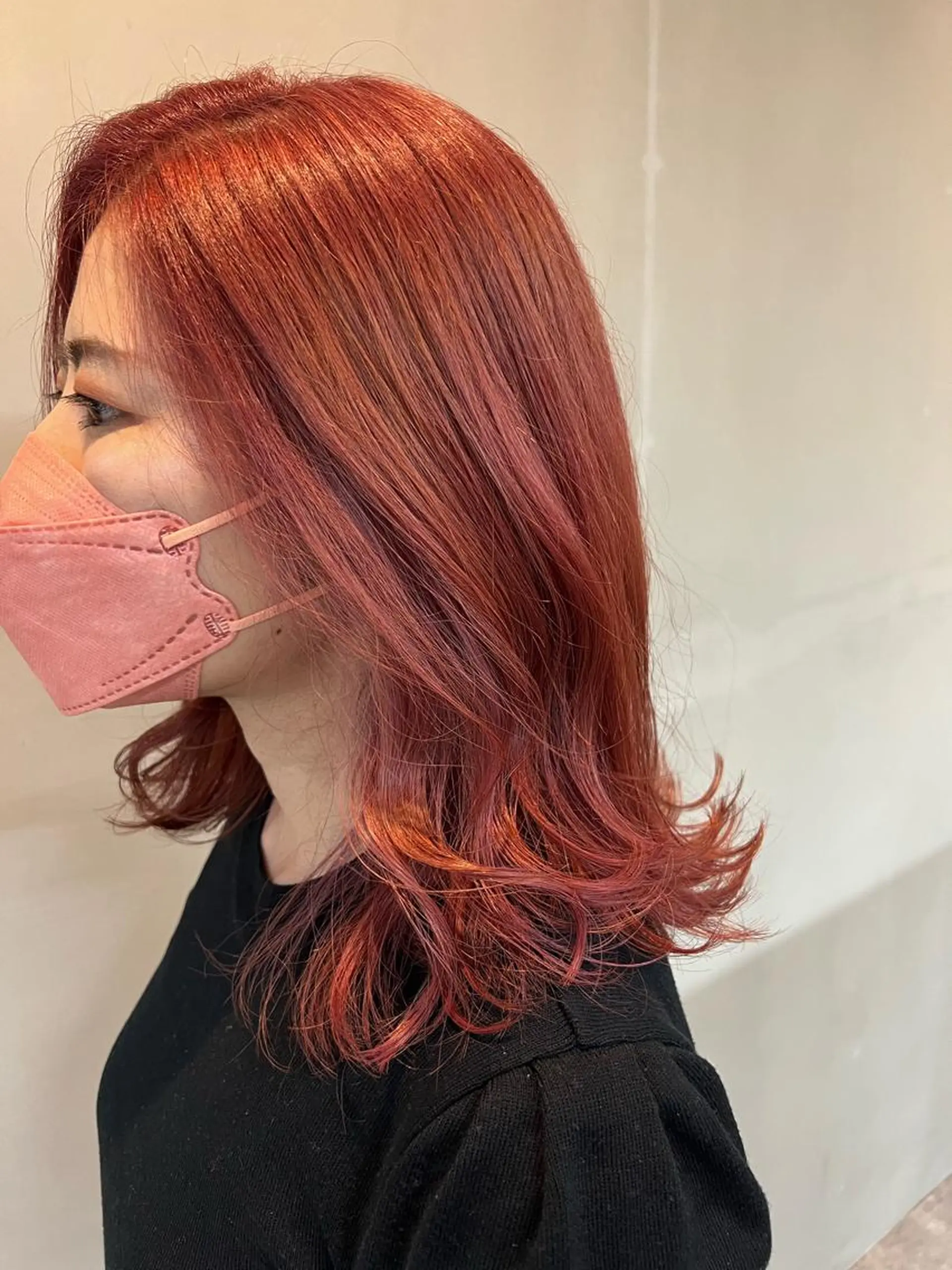 ミディアム カット ヘアカラー トリートメント S.BROOM SAYAKA⭐︎のヘアスタイル