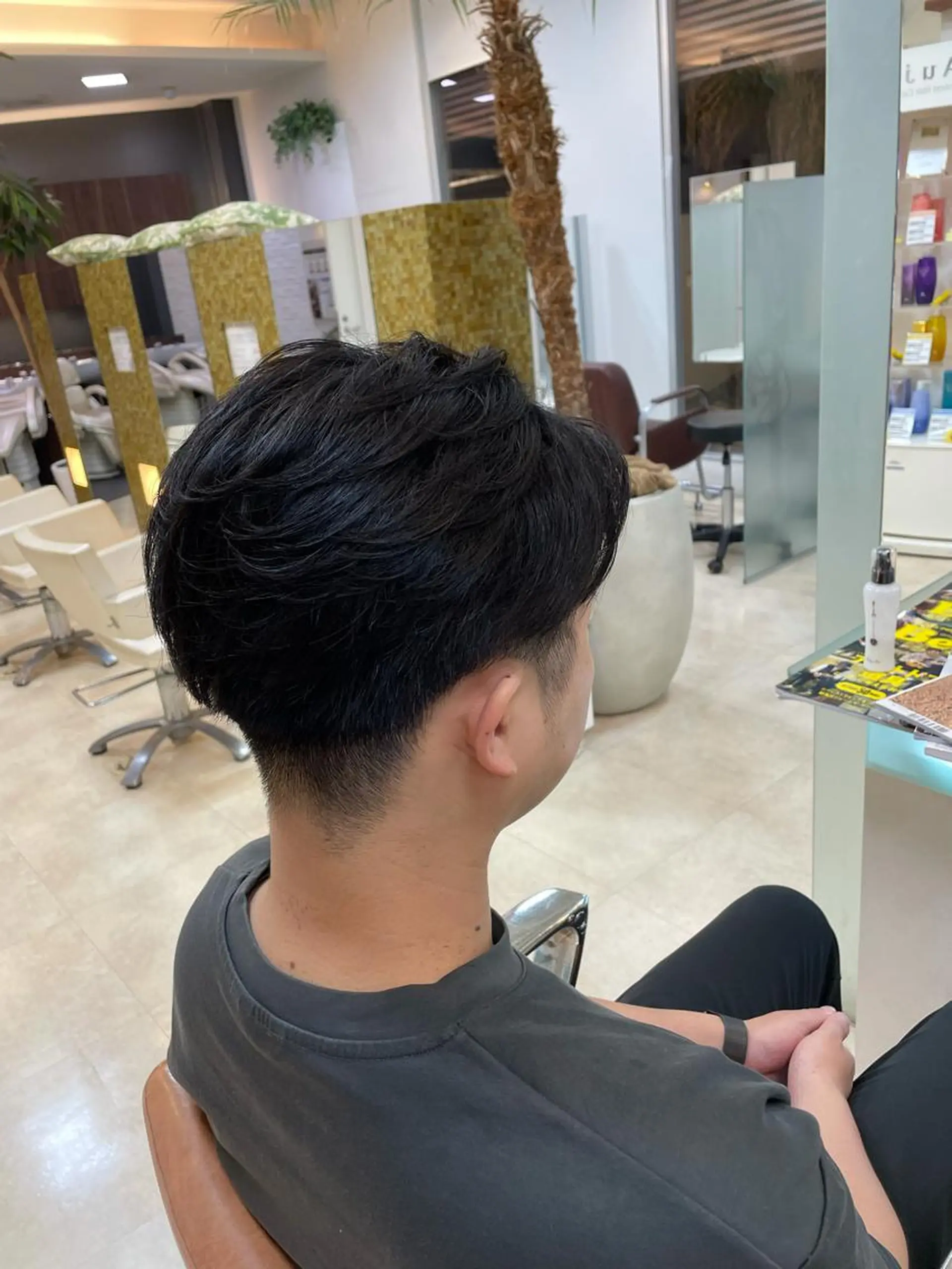 ミディアム メンズ 大宮｜似合わせ髪質 改善カットカラー｜のヘアスタイル