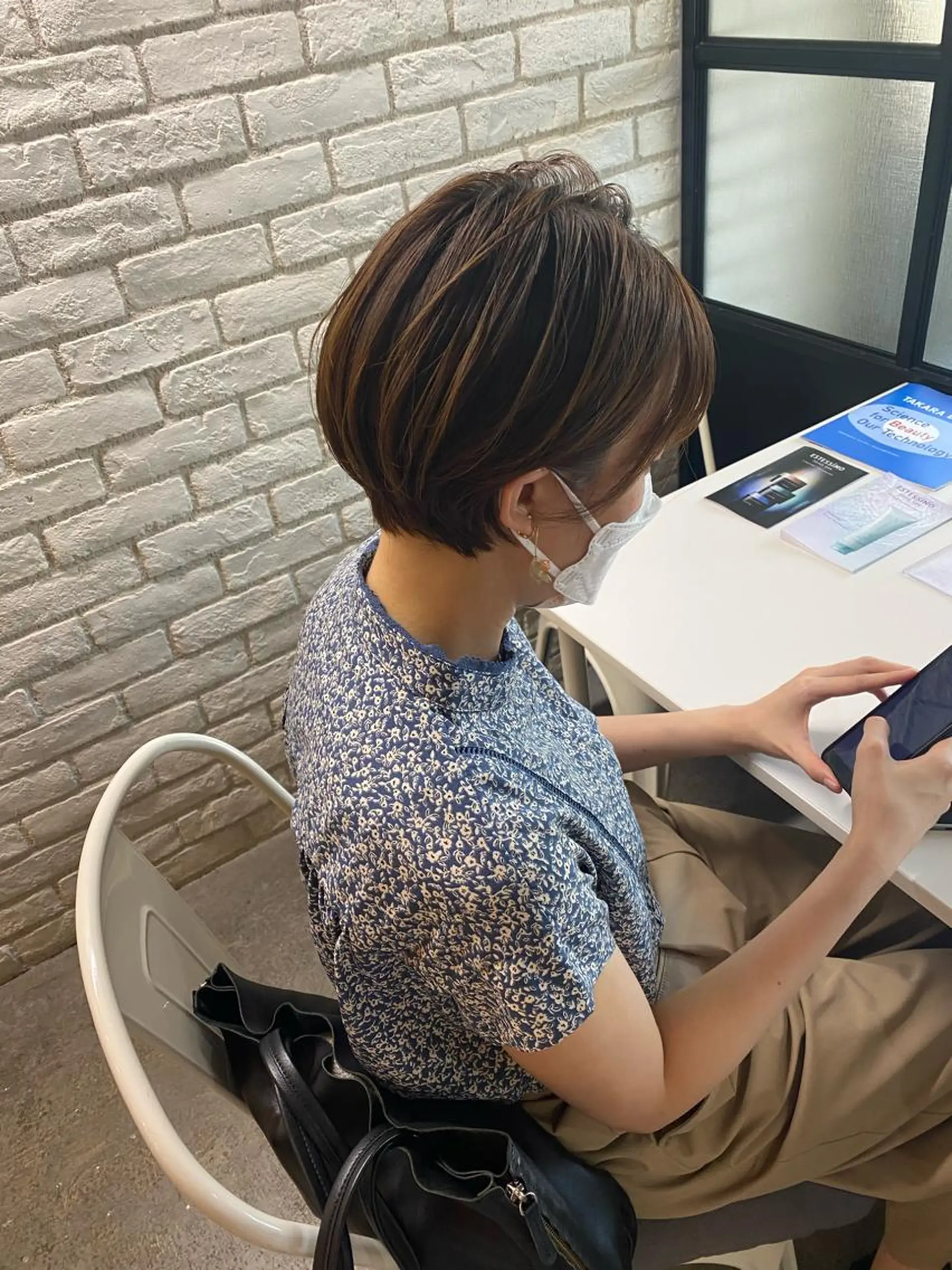 ショート カラー ヘアアレンジ ショートヘア stylist/蛯谷 珠里のヘアスタイル