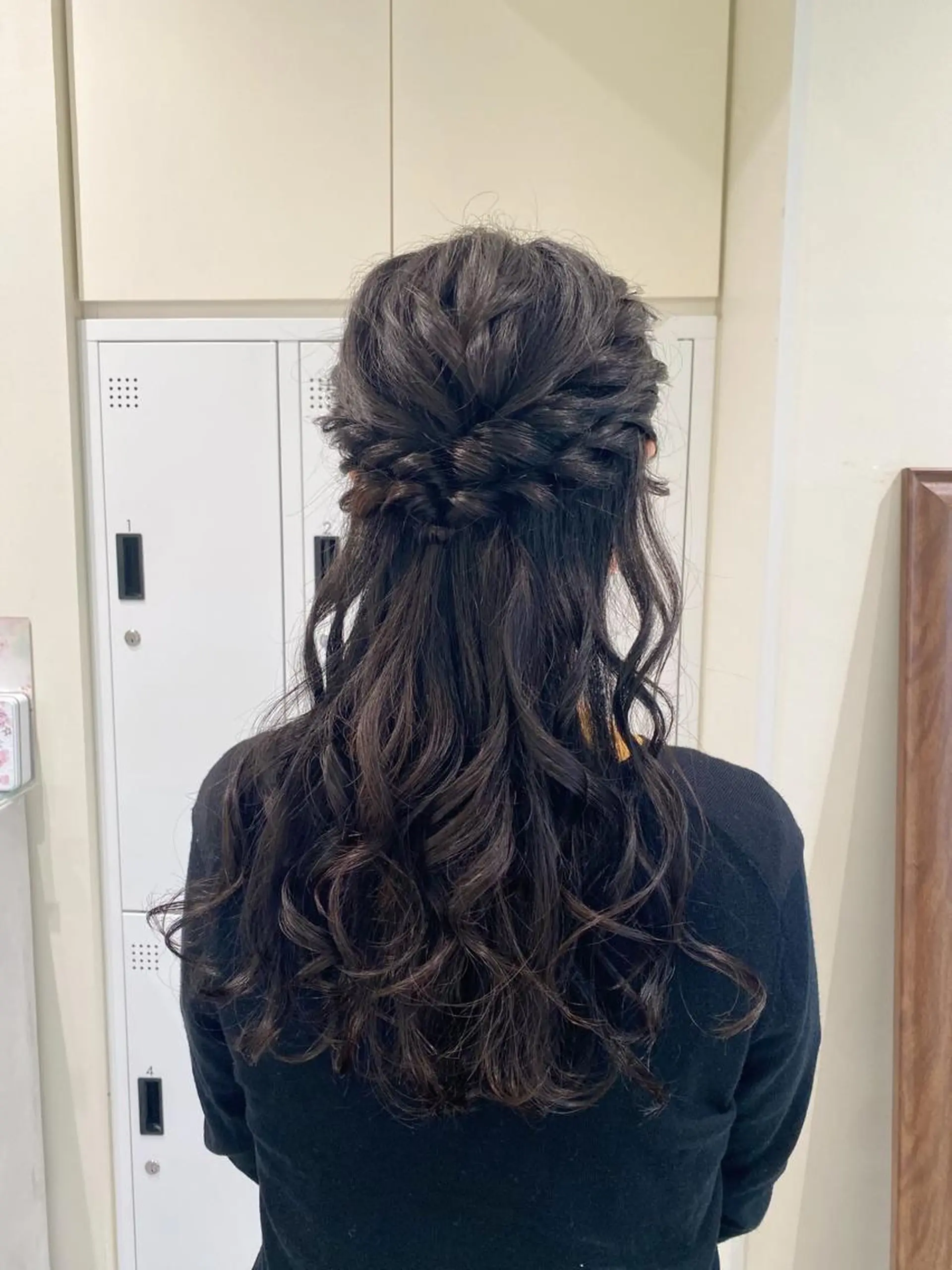 ヘアアレンジ ハーフアップ 暖色カラー /ヘアアレンジ/花鈴のヘアスタイル