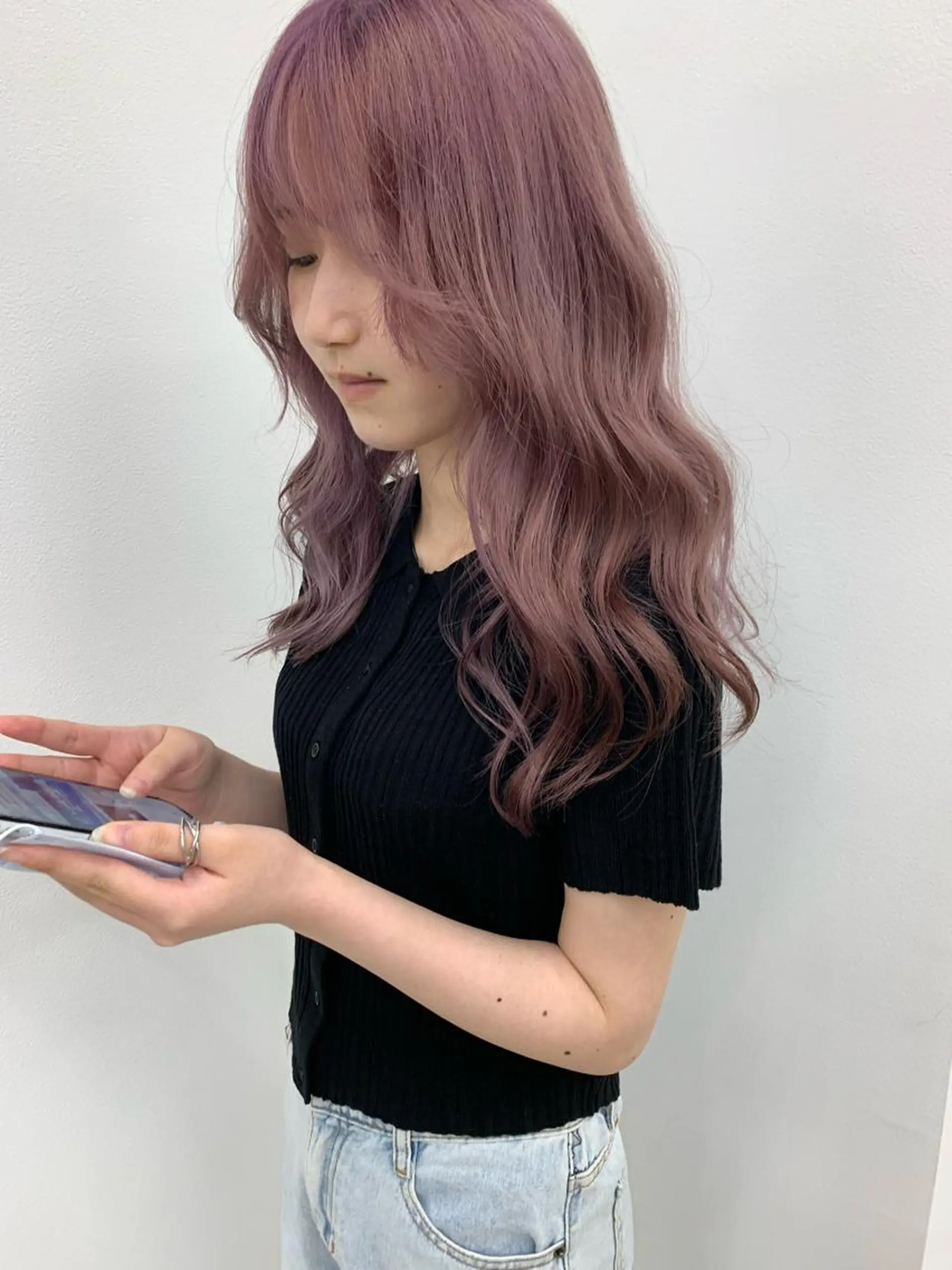 セミロング カラー amy.所属・メンズカットパーマ/ ブリーチ高柳将太のヘアスタイル