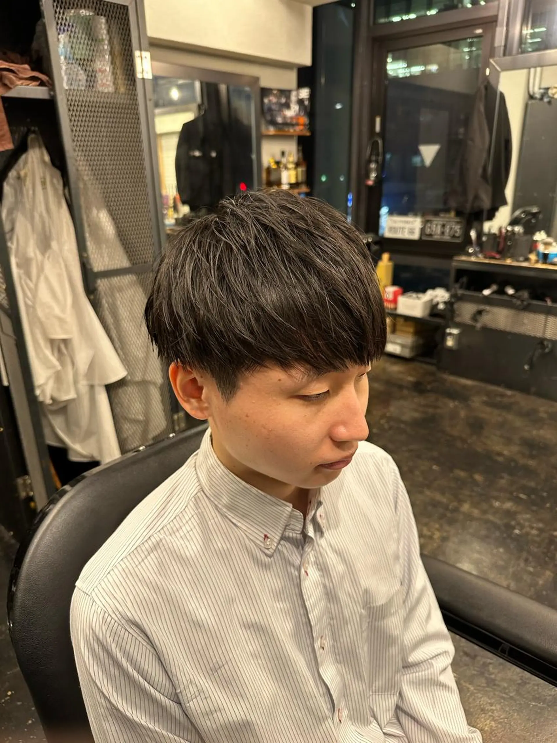 メンズ マッシュ ツイスパ/メンズ パーマ/歩夢のヘアスタイル