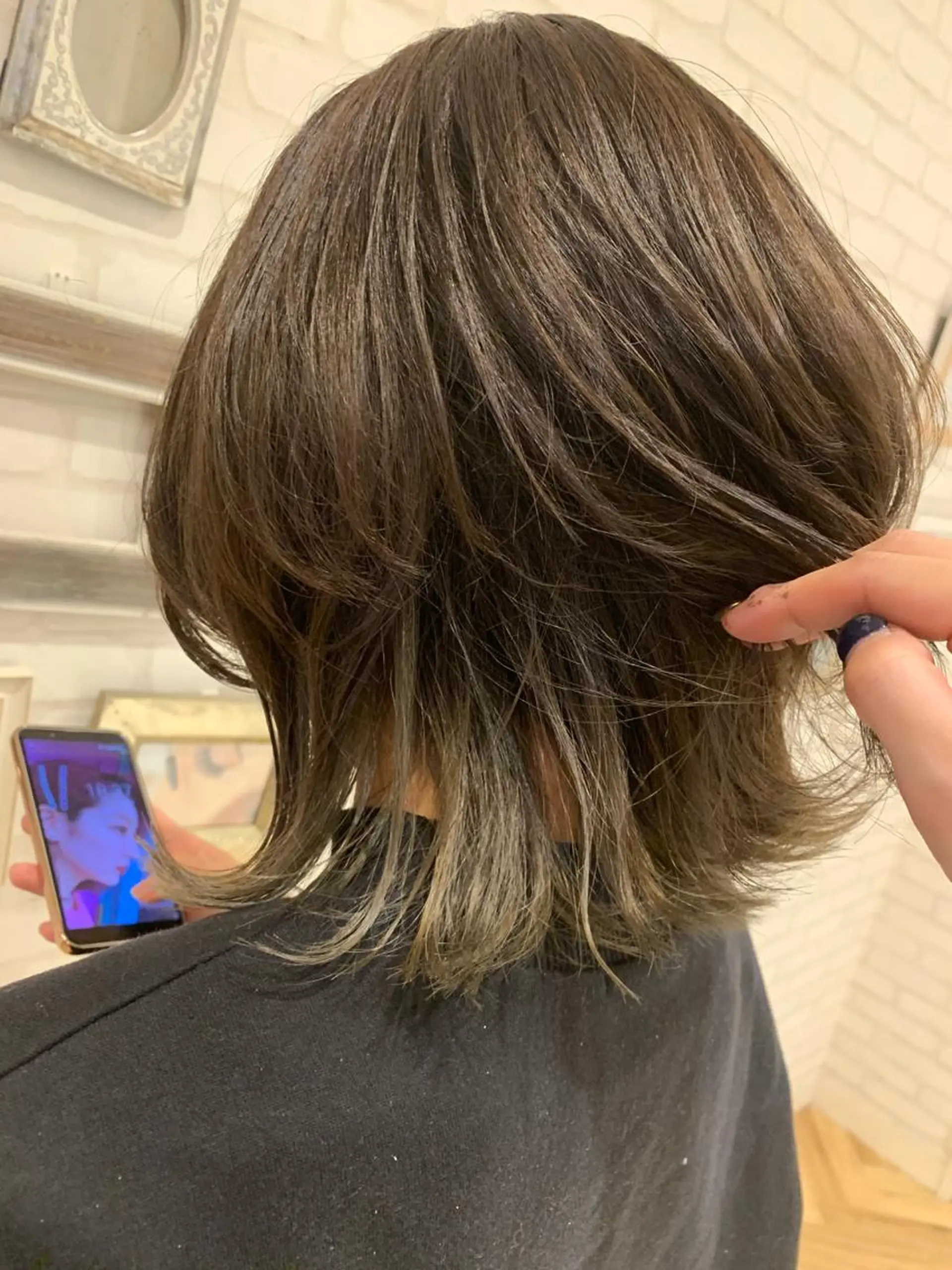 ショート カラー グレージュ オリーブグレージュ オリーブグレー Gain所属・Gain Nanamiのエステ・リラクイメージ