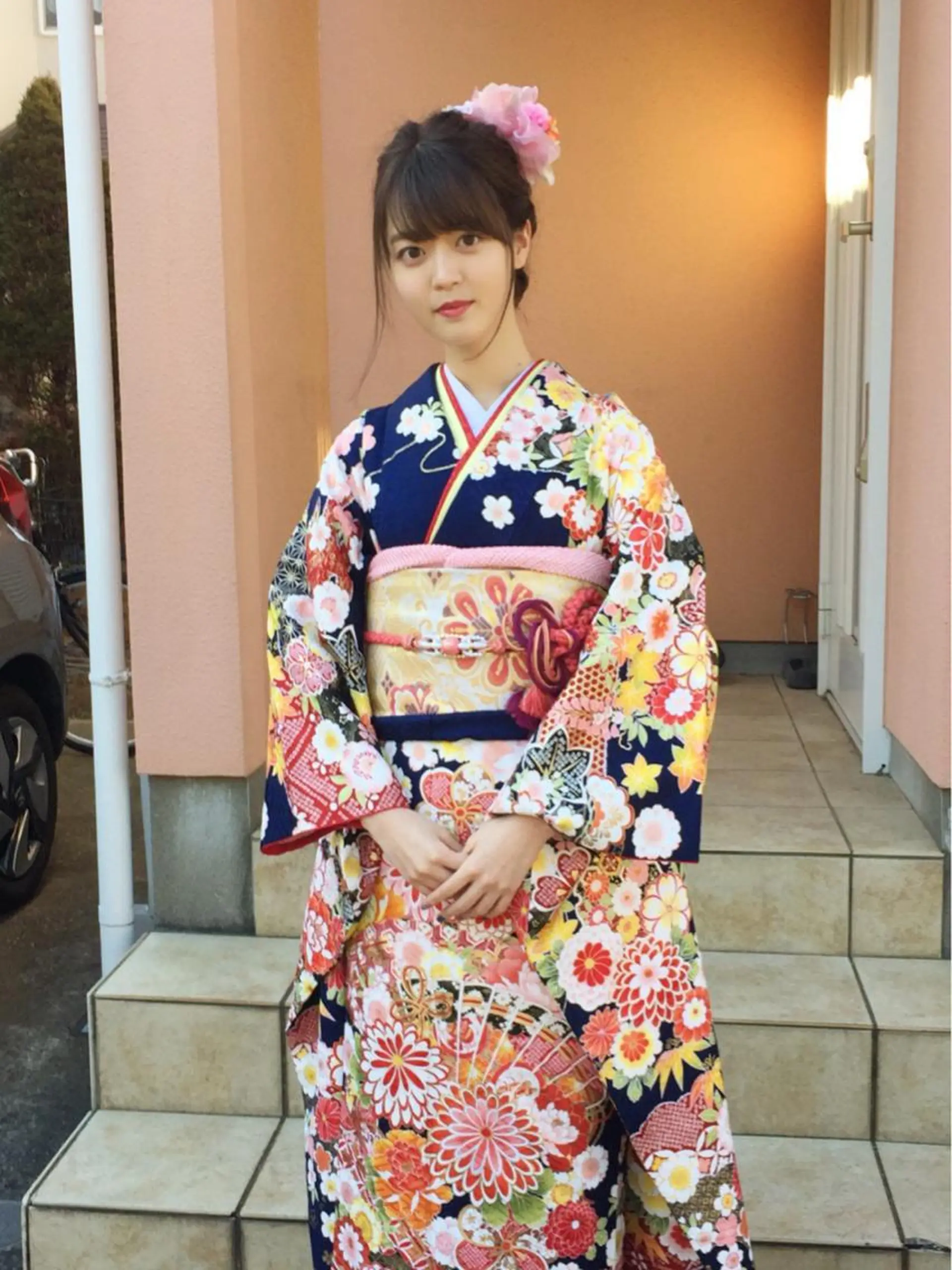 ロング カラー パーマ ヘアアレンジ ネイル マツエク・マツパ 成人式 成人式 成人式 カット ヘアカラー トリートメント ヘアセット レイヤー＆カラー 人気美容師倉崎涼のヘアスタイル