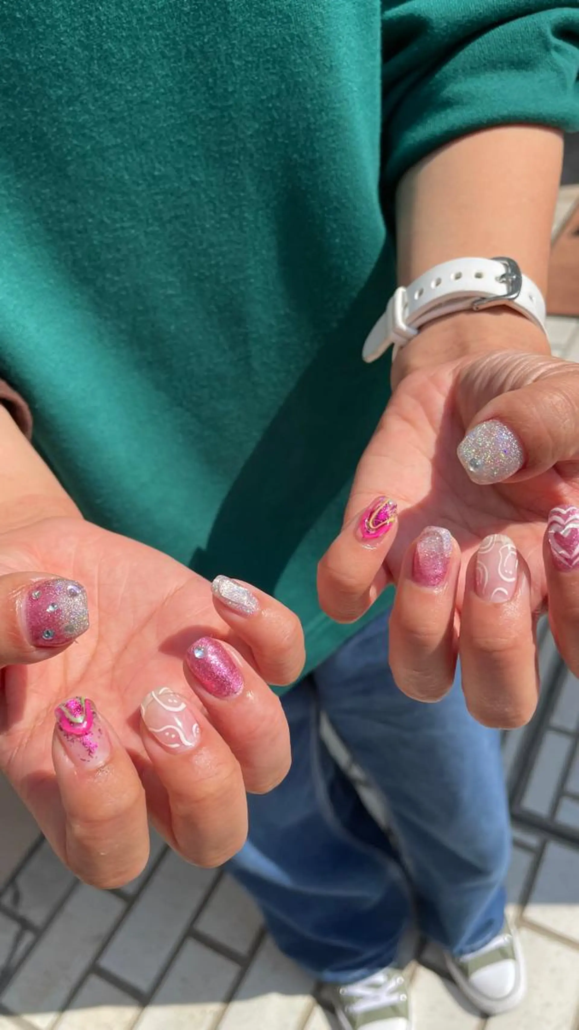 ネイル ハンドネイル フットネイル ゆびノさき茨木店 ニュアンス/アートのネイルデザイン