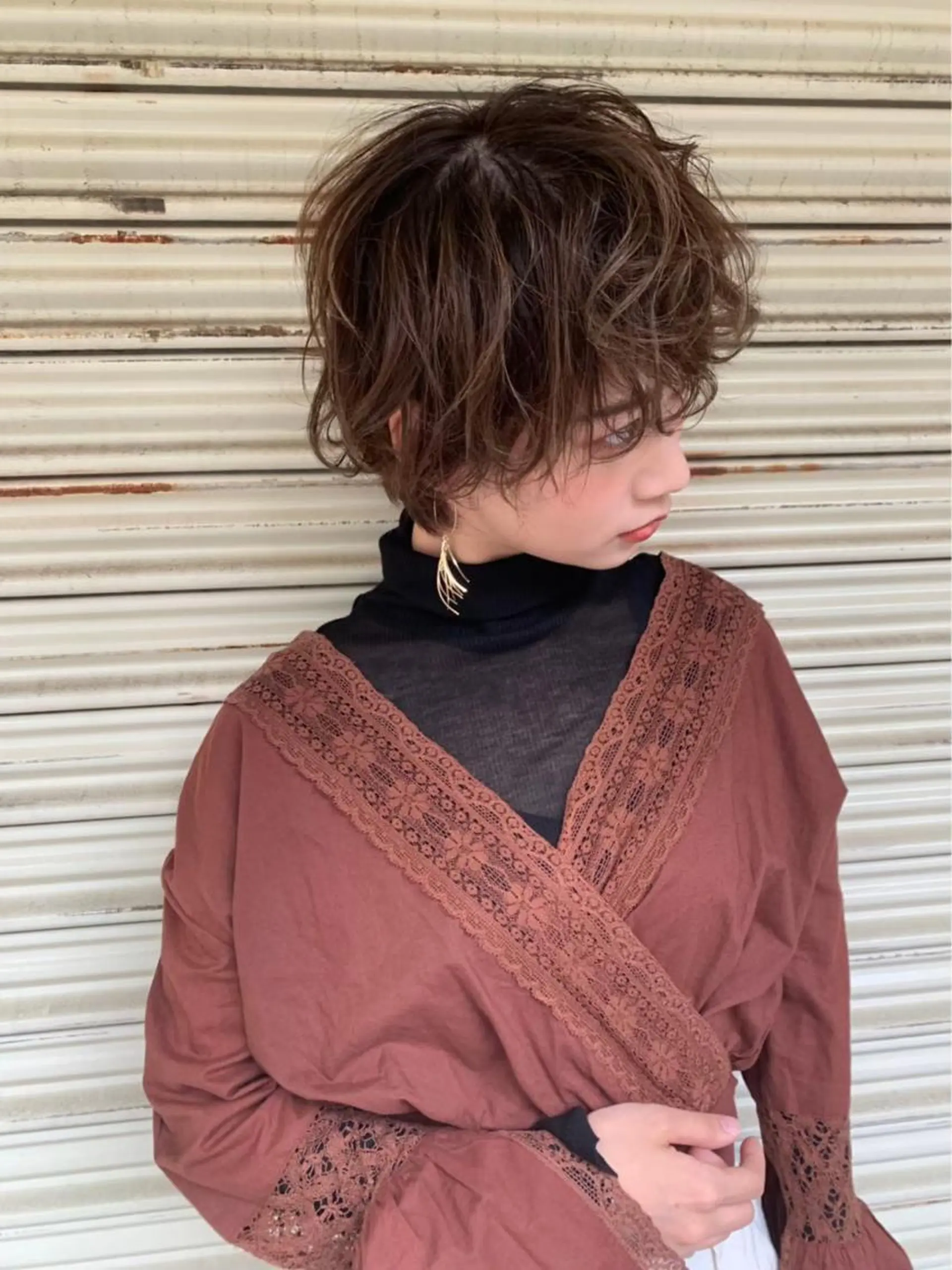 ショート カラー La  SHE's 天王寺店所属・マルヤマ リナのマツエク・マツパデザイン