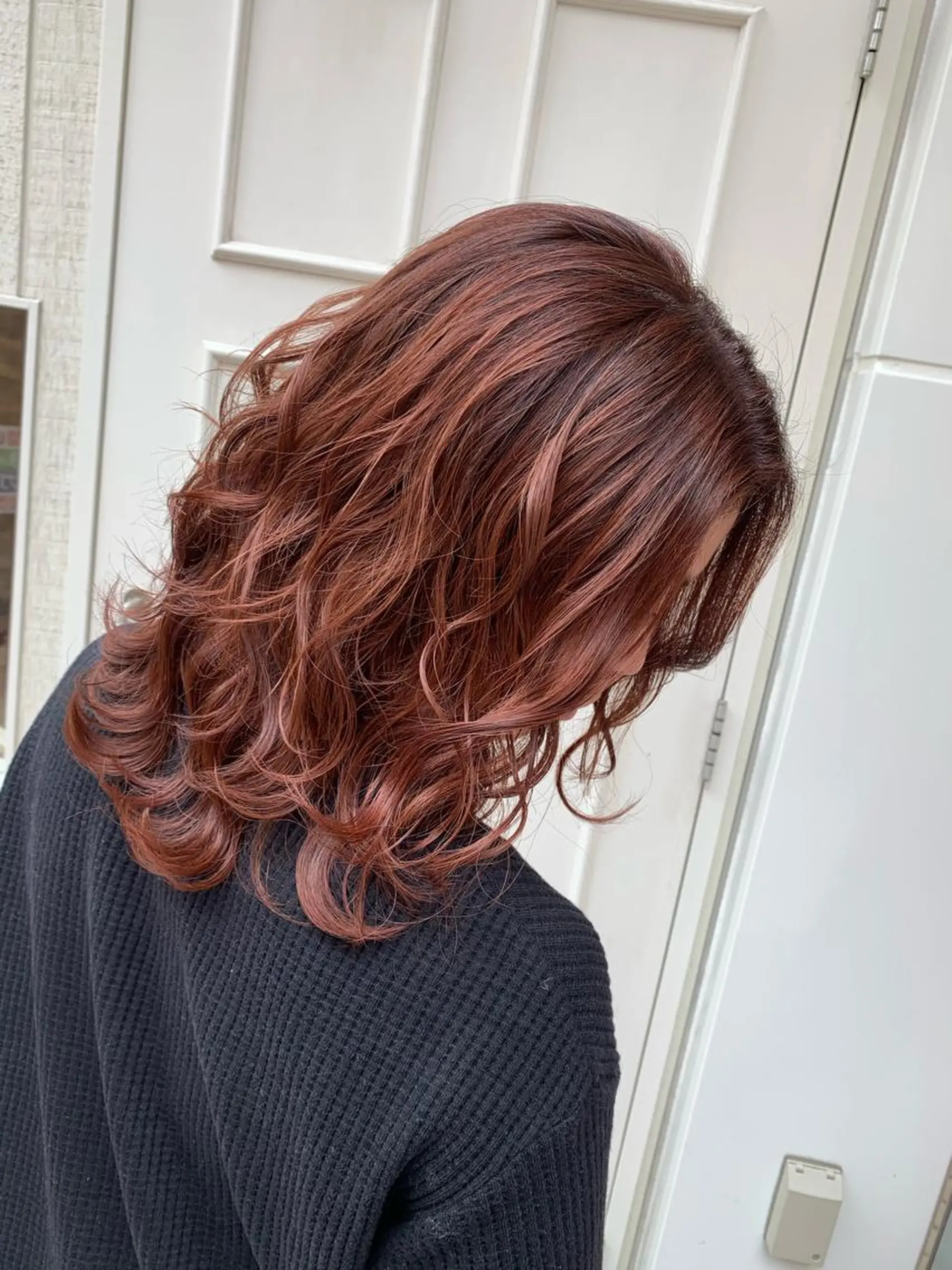 ミディアム カラー オレンジ 🫟Blanco🫟 Color&Careのヘアスタイル