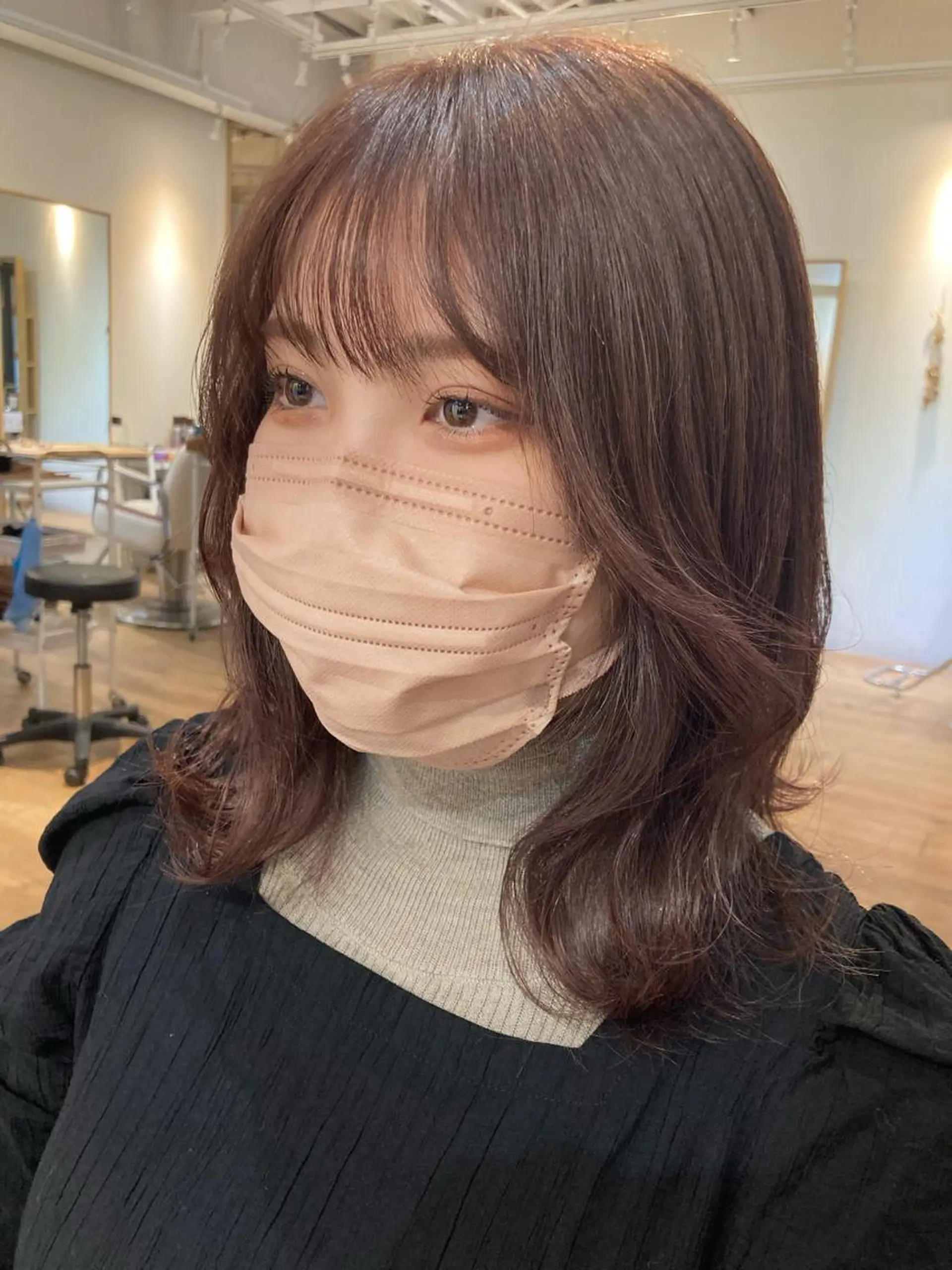 ミディアム 韓国風ヘア NEWI 京橋 京橋【tomomi】のヘアスタイル