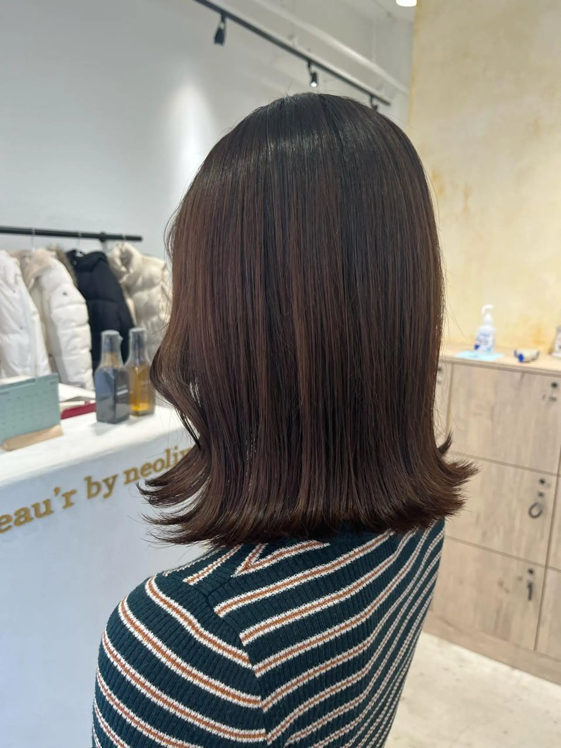 ミディアム カット トリートメント ボブ/美髪矯正 /佐藤　奈巳のヘアスタイル