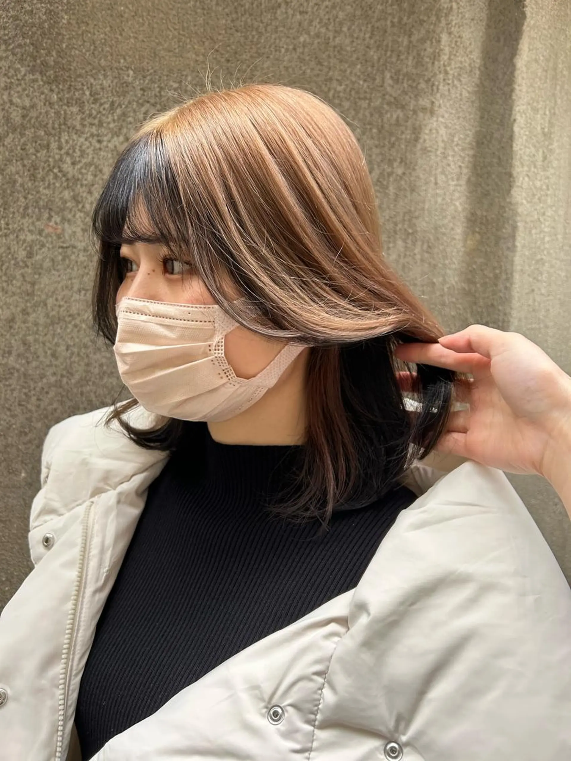 ミディアム ヘアカラー トリートメント NATSUKI😸 ‪✂︎‬南森町美容室のヘアスタイル