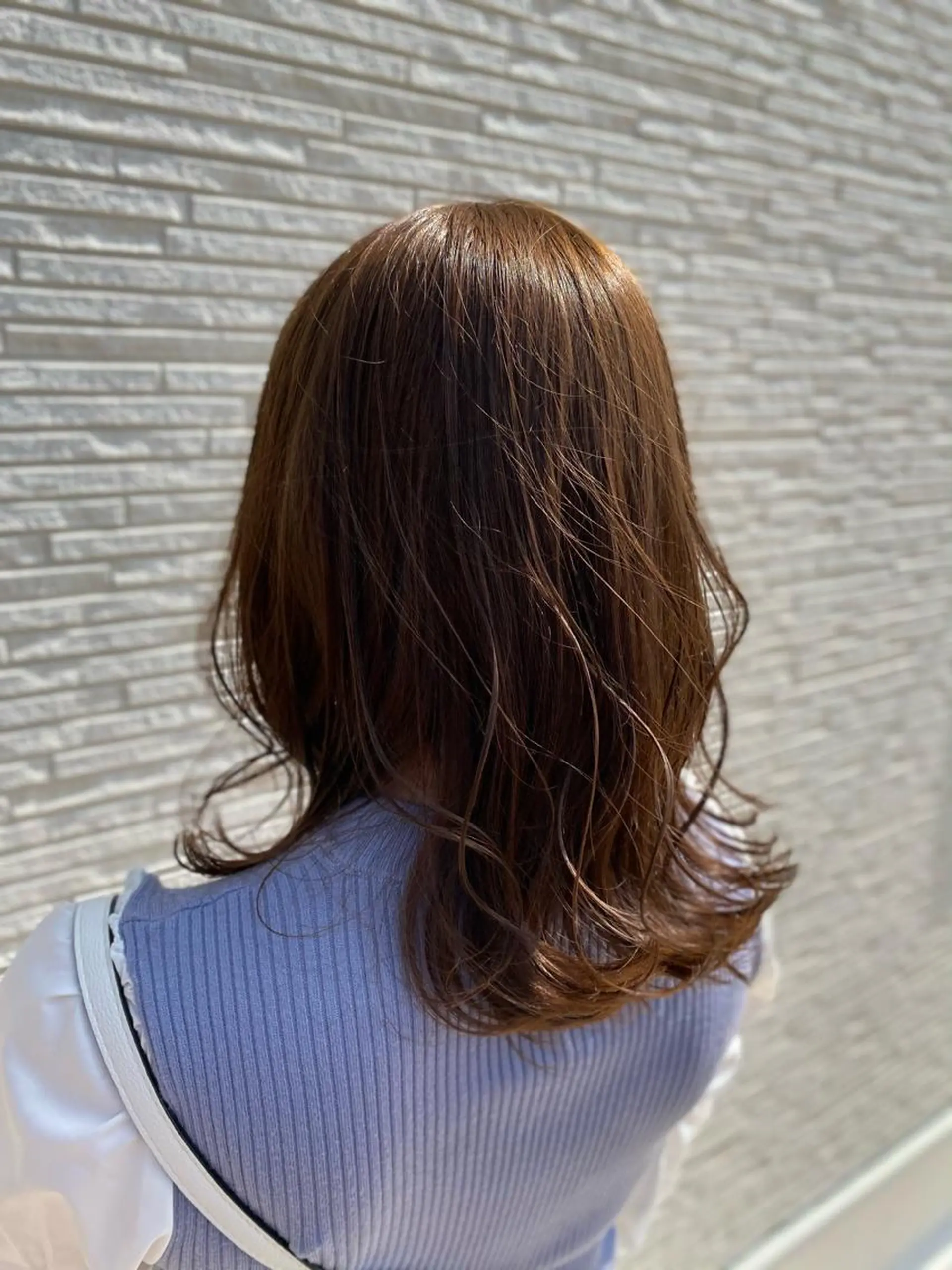 セミロング アフロート福岡所属・大石 妃恵のヘアスタイル