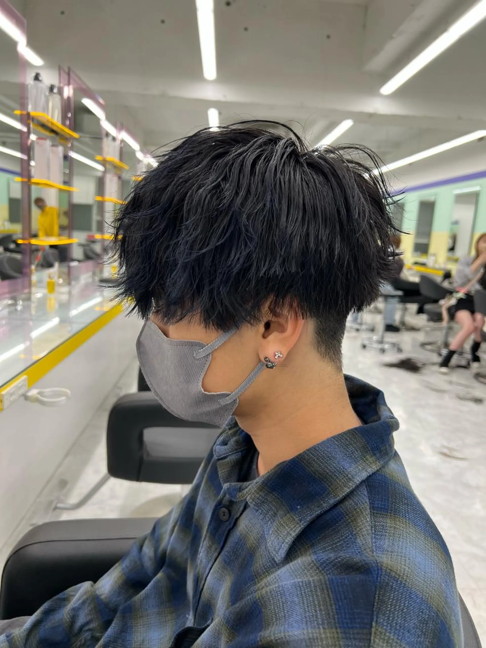 ショート カラー パーマ ヘアアレンジ メンズ キッズ ネイル マツエク・マツパ アイブロウ アップバング センターパート メンズハイライト マッシュ メンズパーマ 🔷横浜1のパーマ 職人🔷将太郎のヘアスタイル
