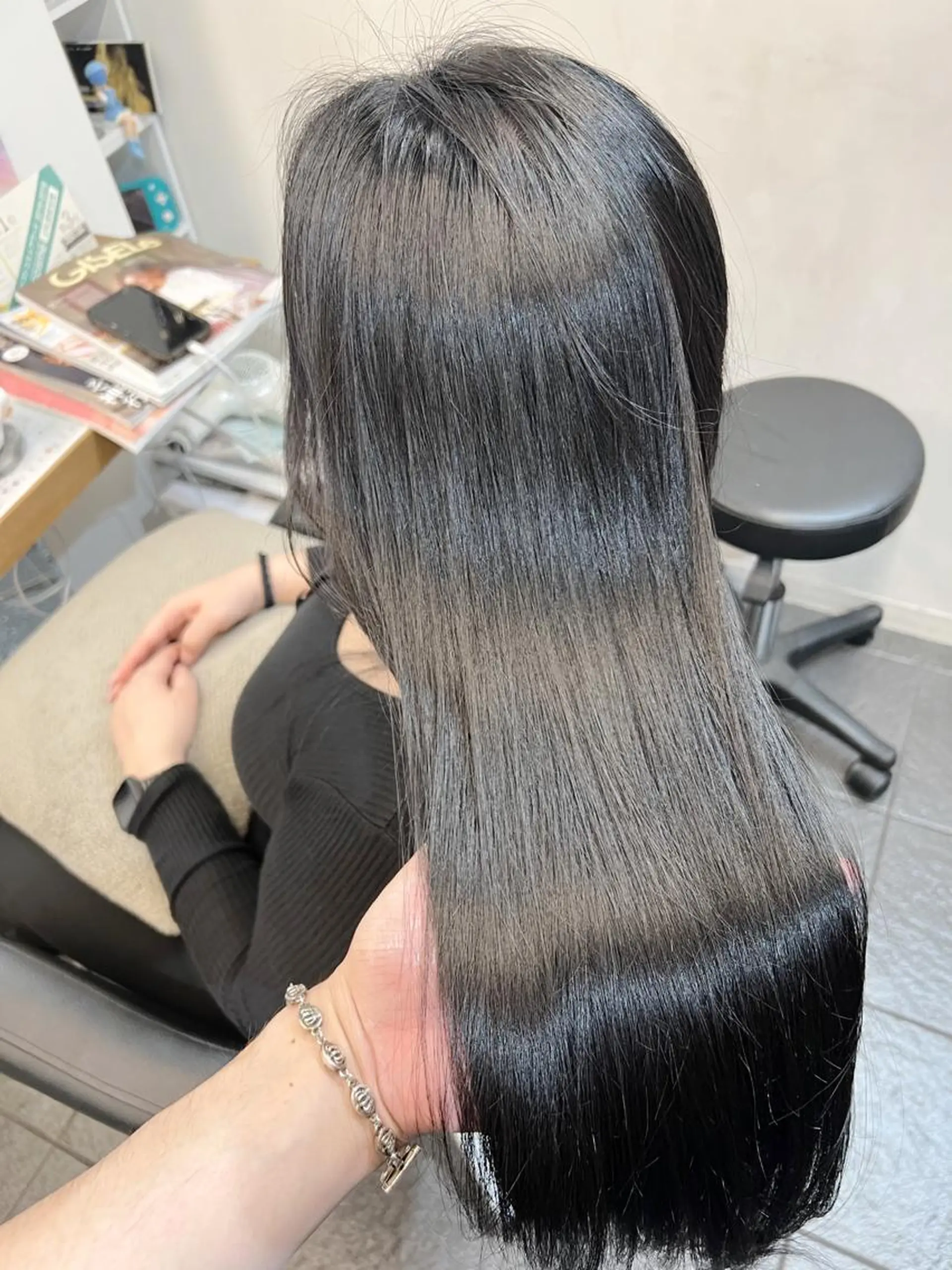 カラー ヘアカラー トリートメント ヘッドスパ グレージュ/髪質改善 Yamato.hのヘアスタイル