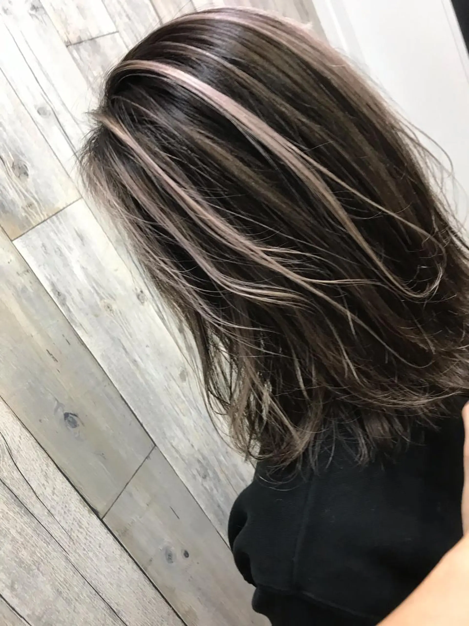 ミディアム カラー パーマ ヘアアレンジ メンズ キッズ メンズバレイヤージュ バレイヤージュ レイヤーカット Forest. -髪質改善-のヘアスタイル