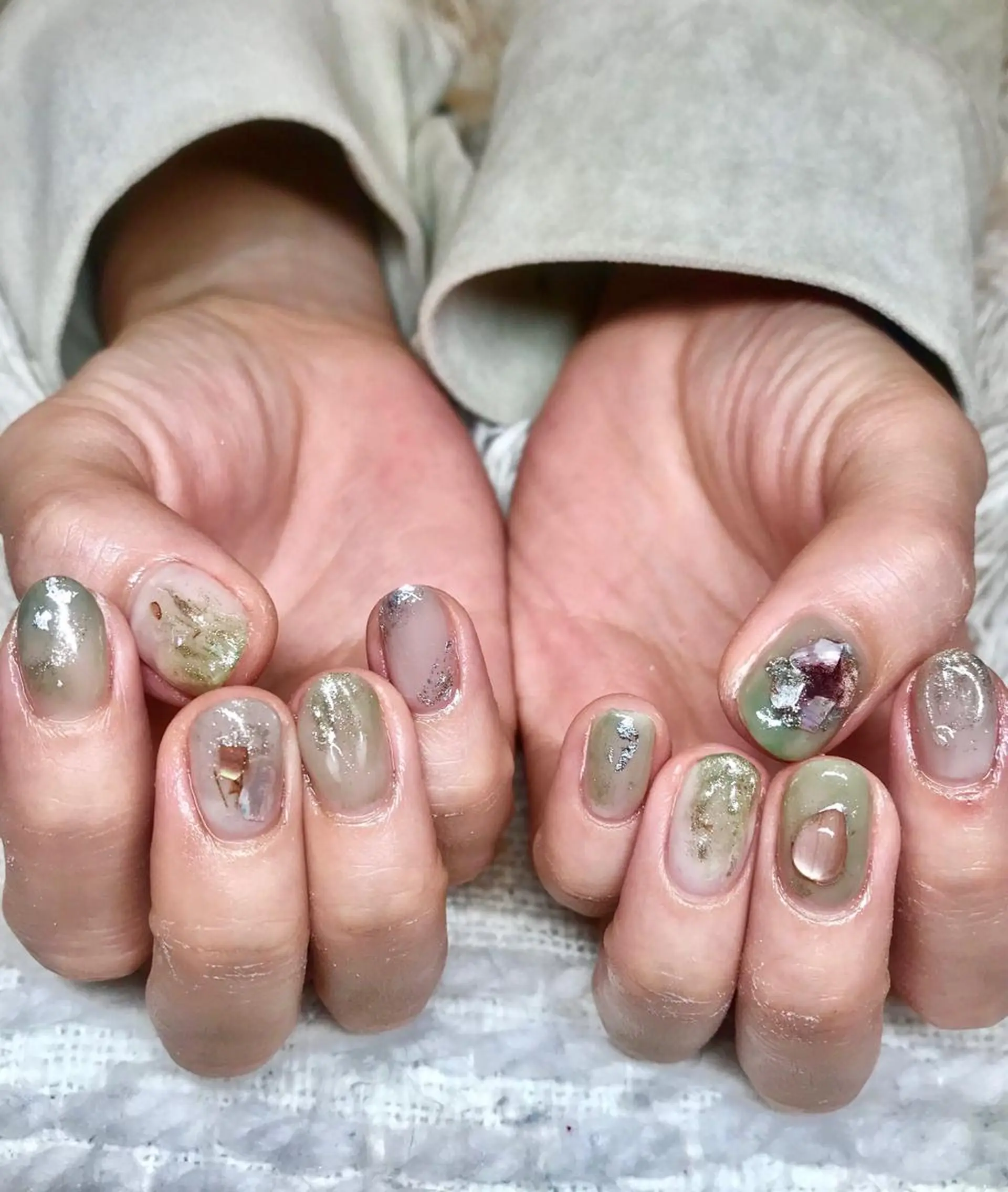 ショート パーマ ヘアアレンジ ネイル ハンドネイル ハンドケア nail&eye Aoのマツエク・マツパデザイン