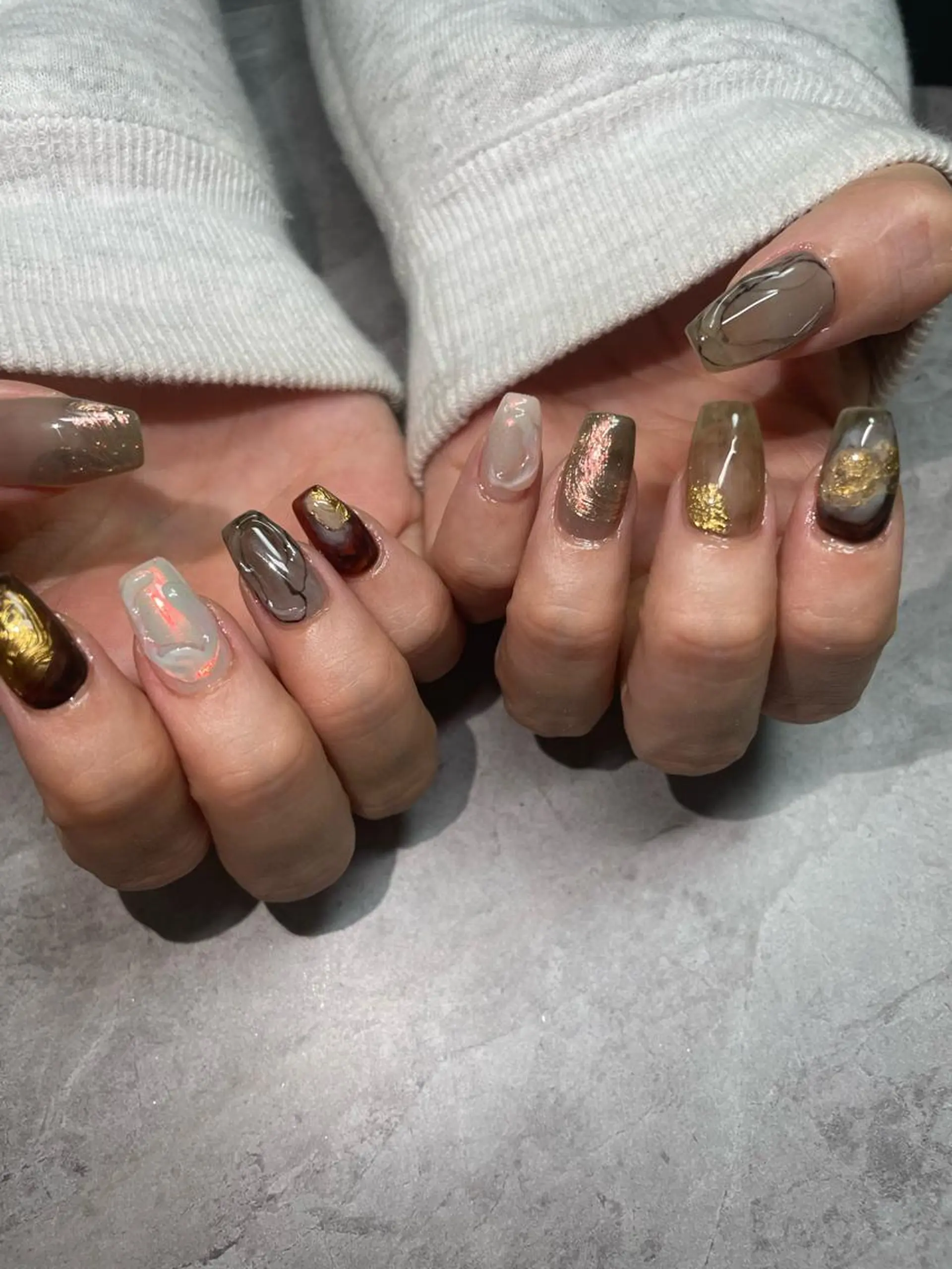 ミディアム Statice所属・YUNA FUKUDAのネイルデザイン