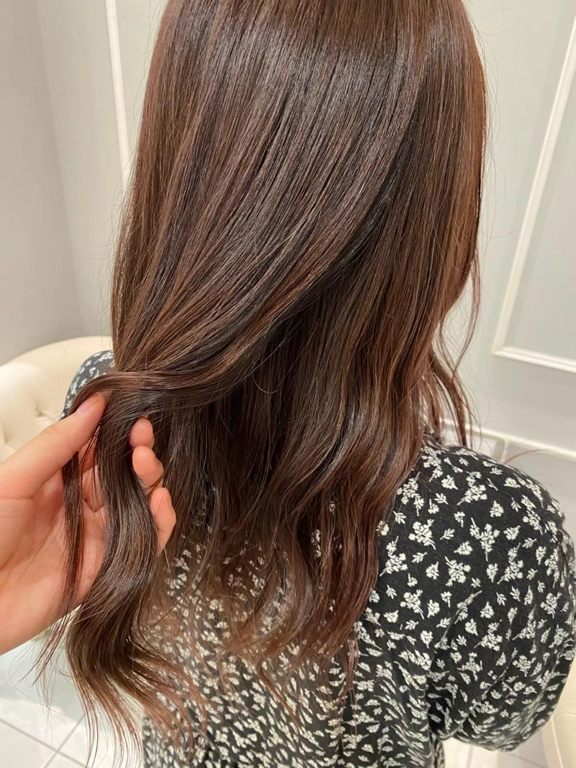 ロング カラー ブラウンカラー ピンクカラー ピンクブラウン mira share salon所属・ブリーチカラー🐼 sayukiのヘアスタイル