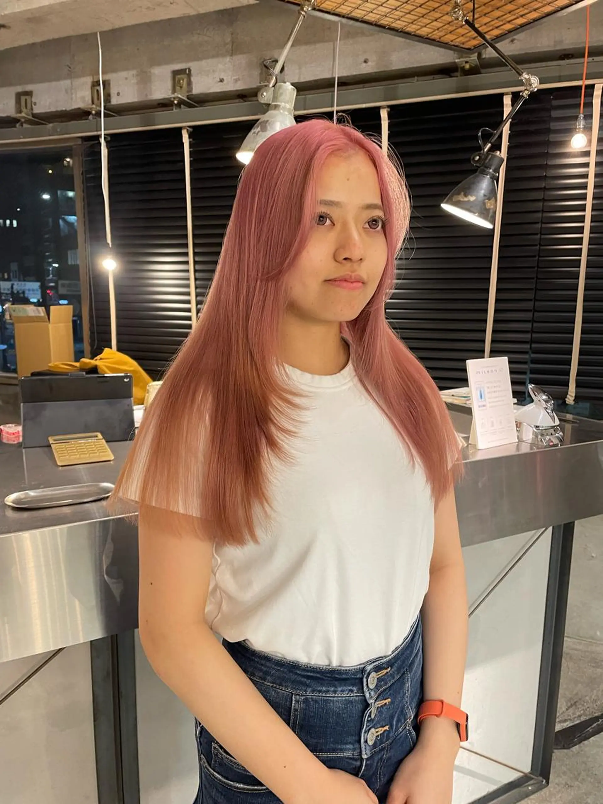 ロング カラー ピンクカラー ヘアカラー トリートメント ショートカット募集中 /NAGISAのヘアスタイル