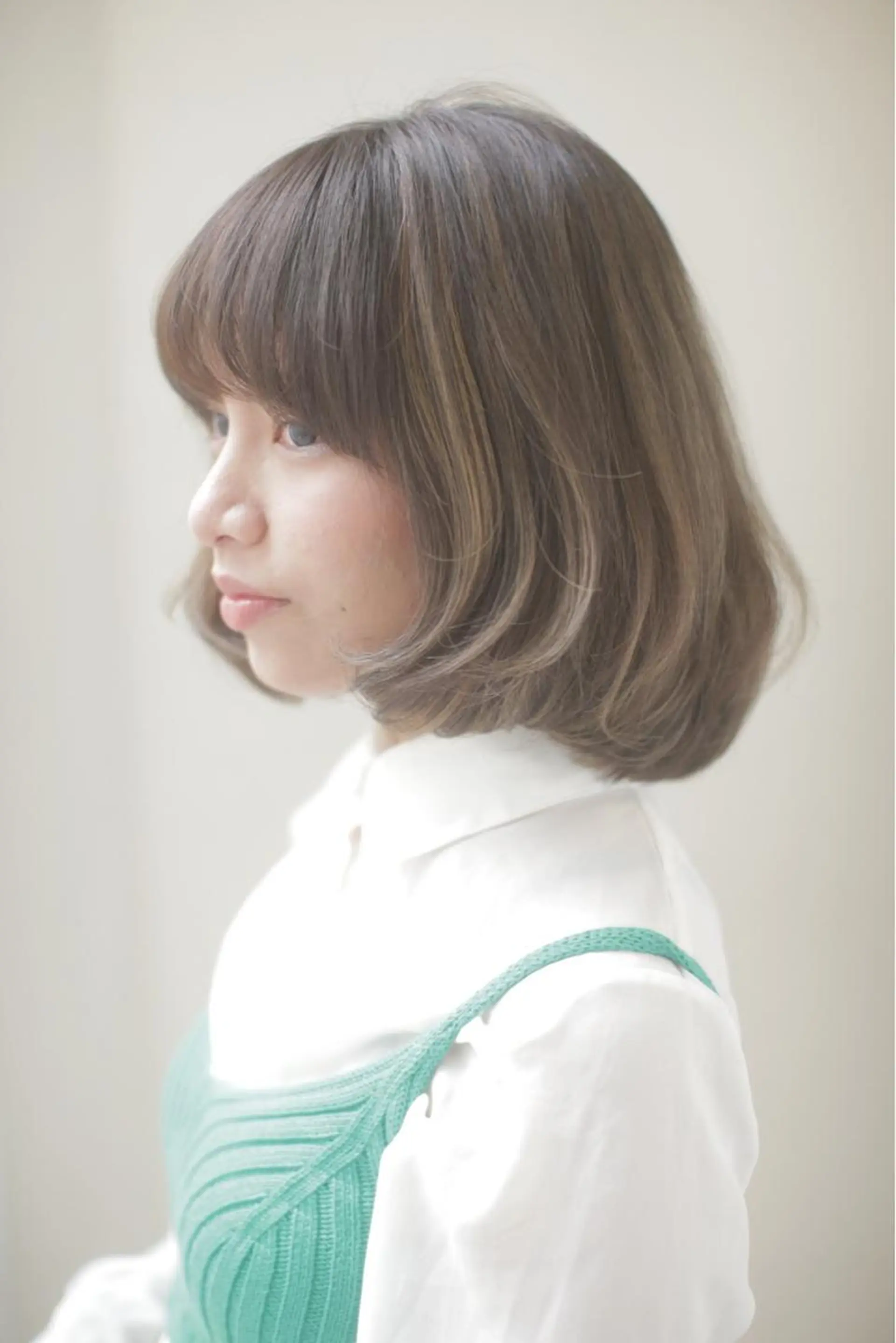 ミディアム セミロング カラー 《放出》Forte マネージャー山根英明のヘアスタイル