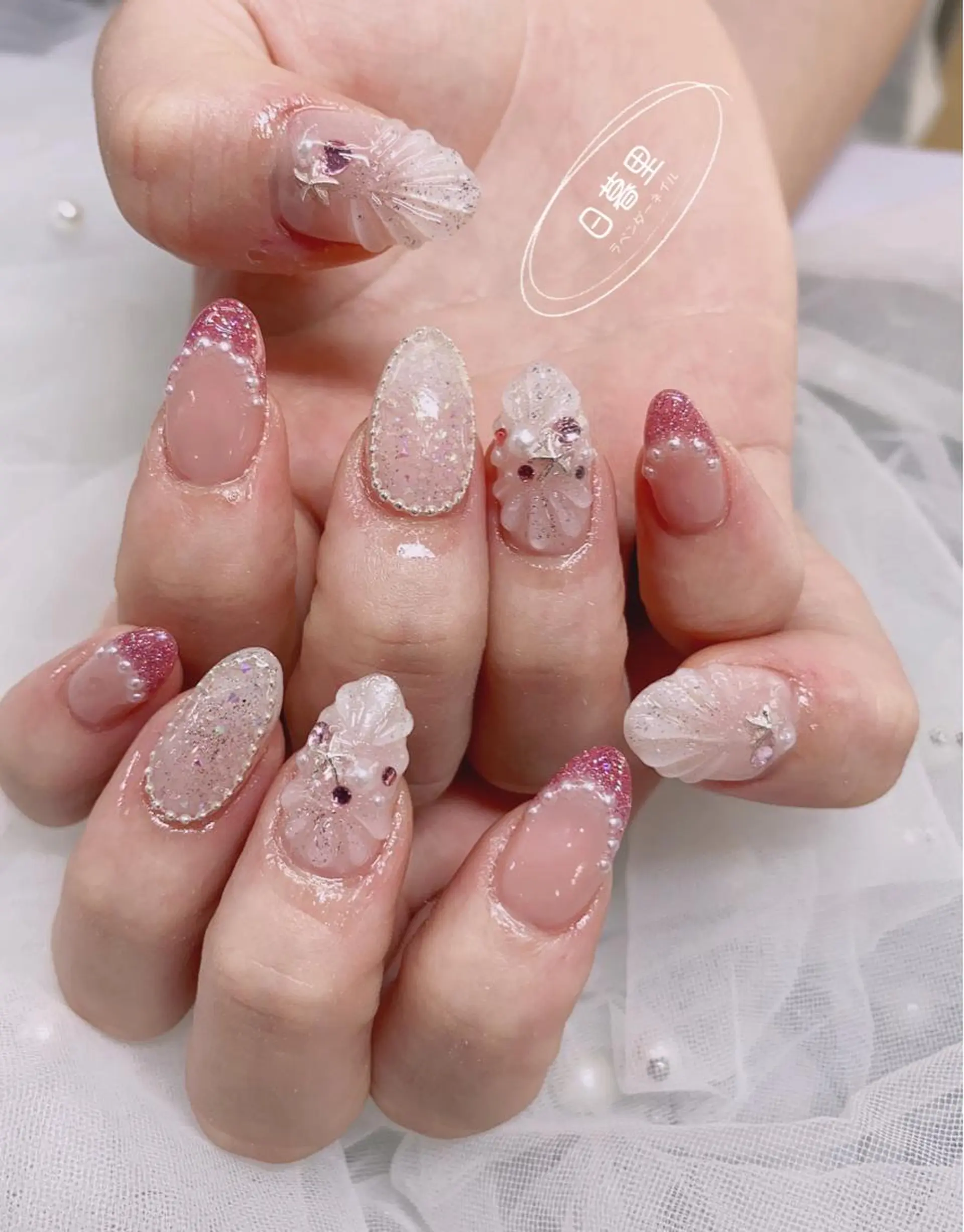 ネイル ラベンダー💖日暮里 ルル💖ネイルのネイルデザイン