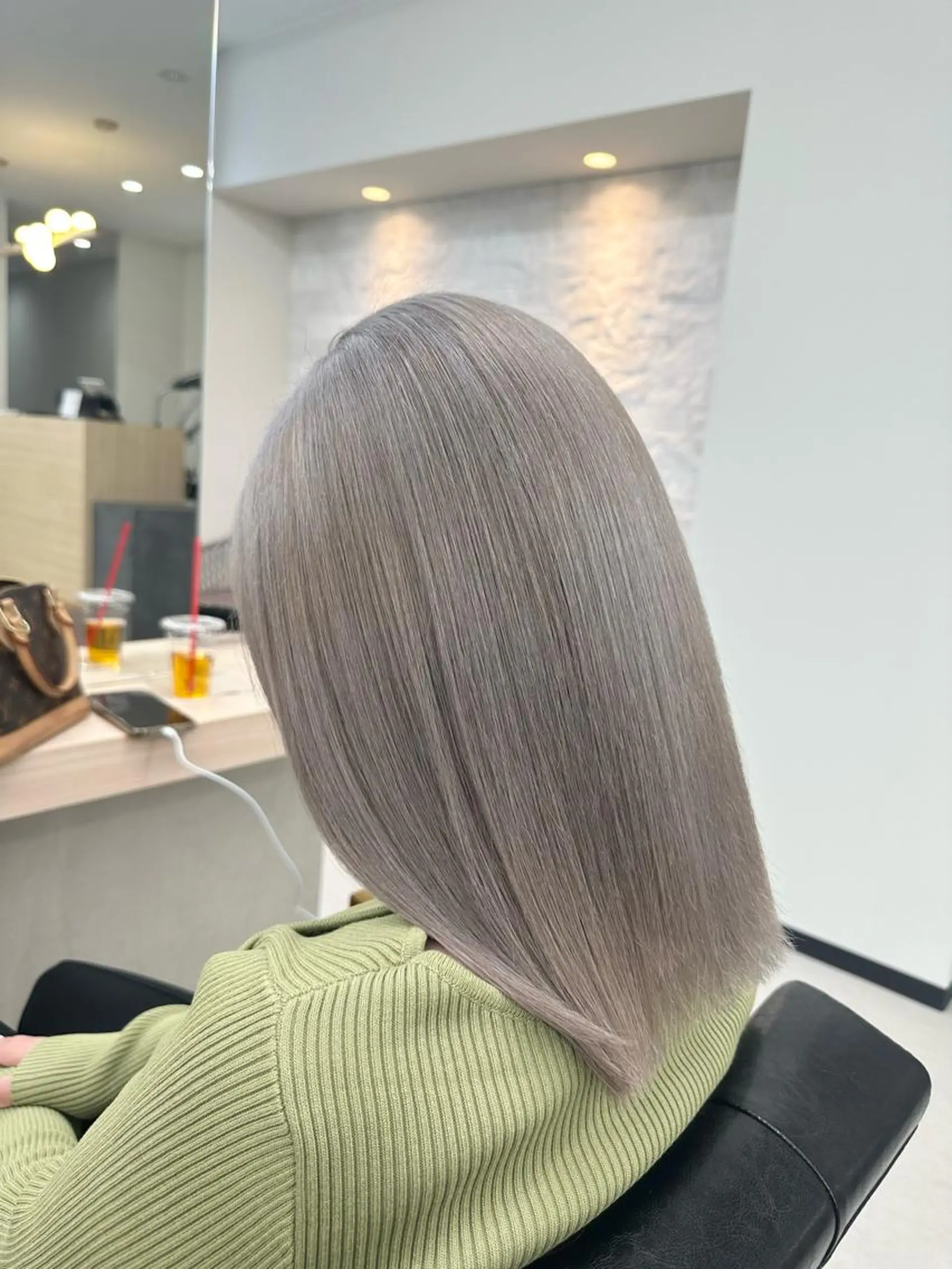 ミディアム カラー カット ヘアカラー トリートメント 𝐑𝐲𝐮𝐤𝐢 【店長】ALEAPのヘアスタイル