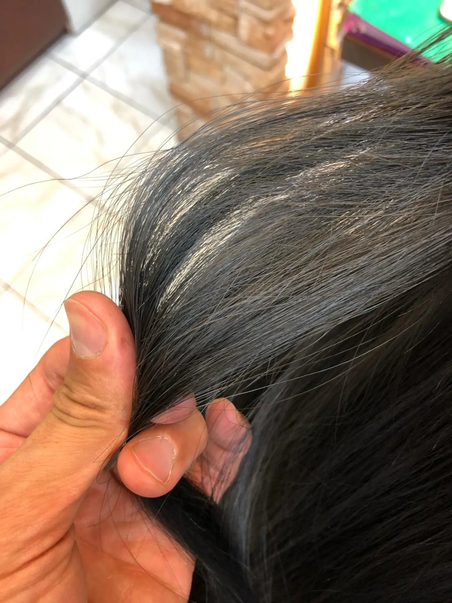 カラー アッシュ ブルーカラー ブルーグレー ブルーグレージュ ブルージュ 野々山 直貴のヘアスタイル