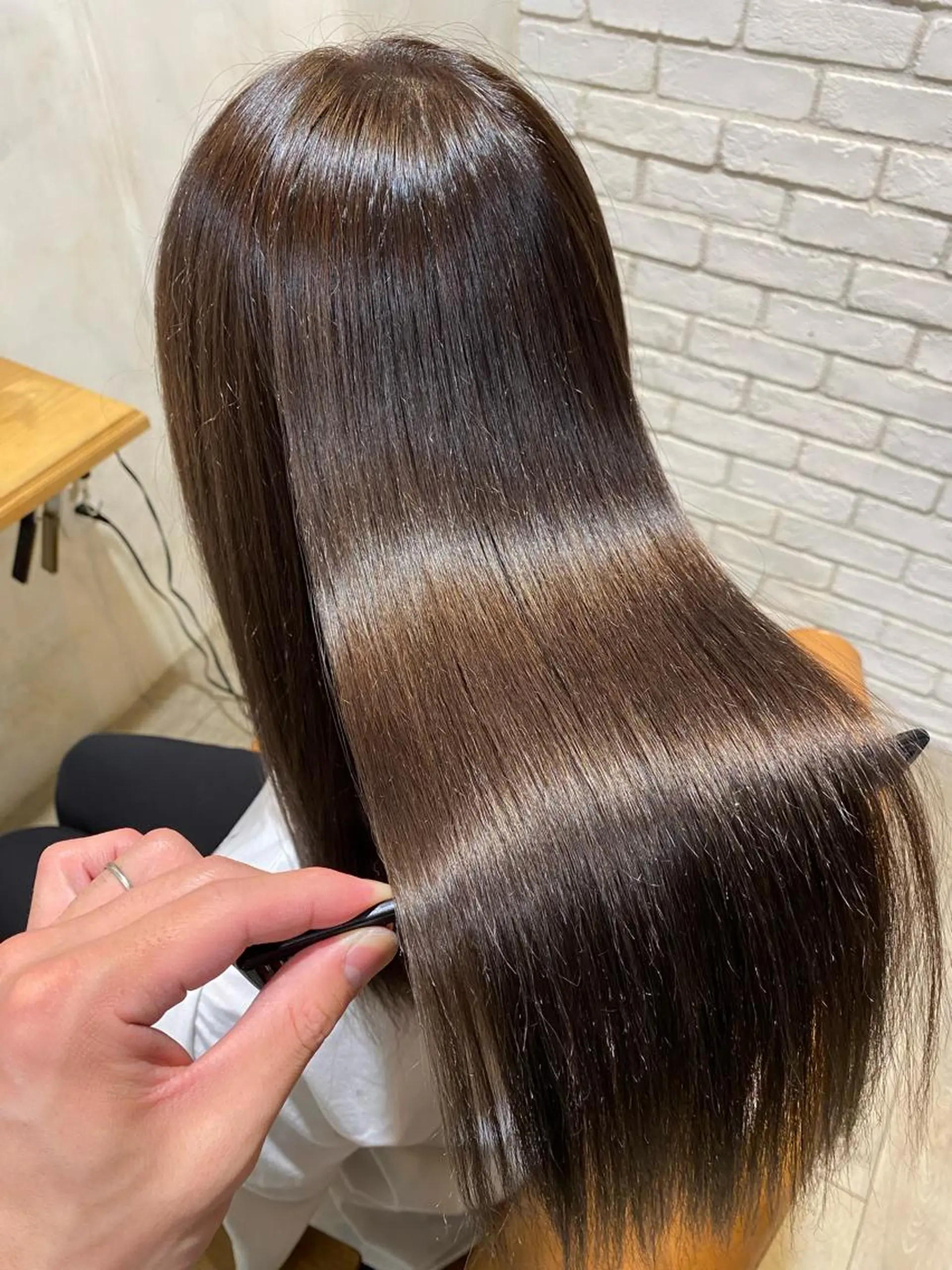 ロング カラー パーマ メンズ 縮毛矯正 keshiki大名所属・Keshiki大名 安部 真輝のヘアスタイル