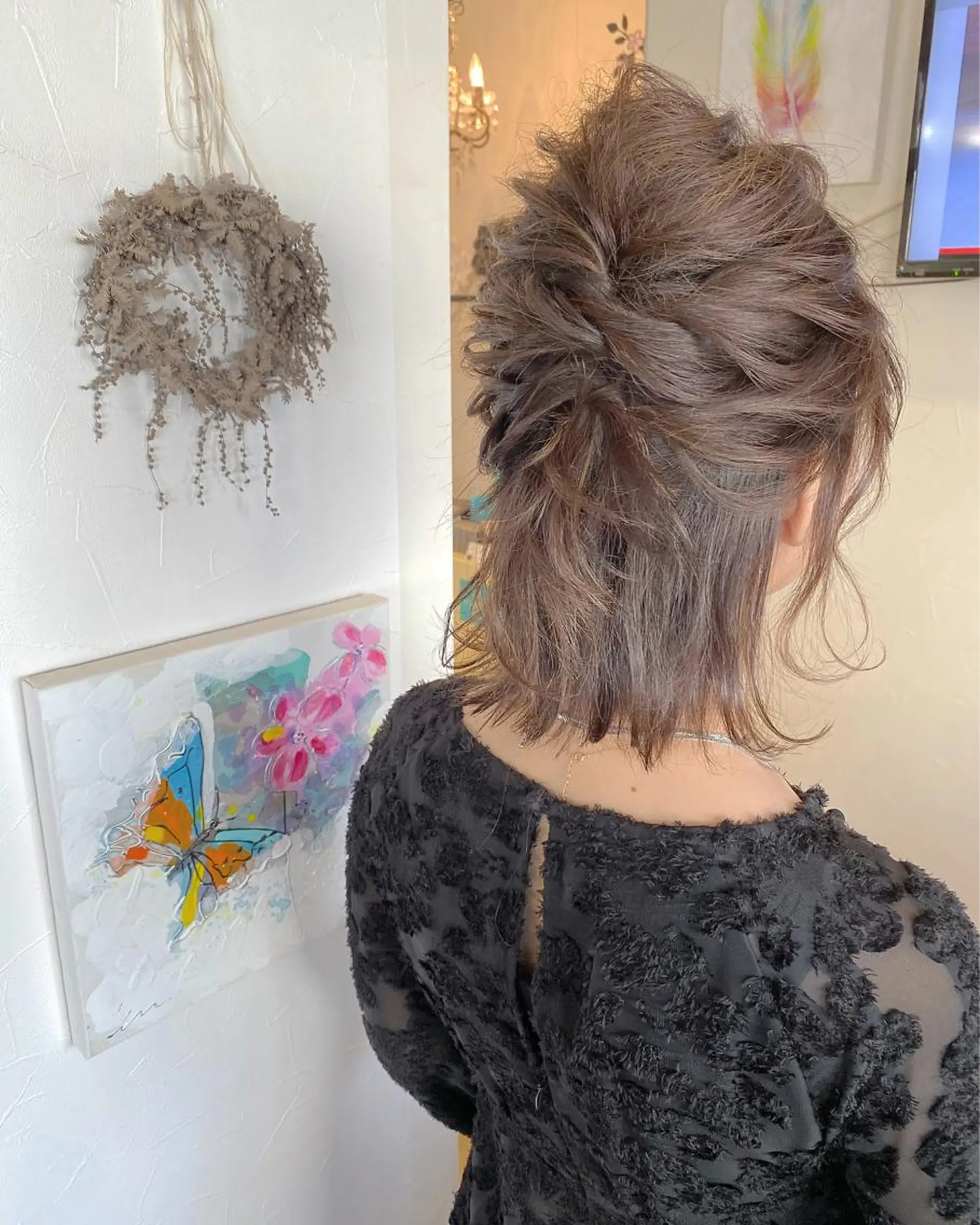 ミディアム カラー カット ヘアカラー grand juteのヘアスタイル