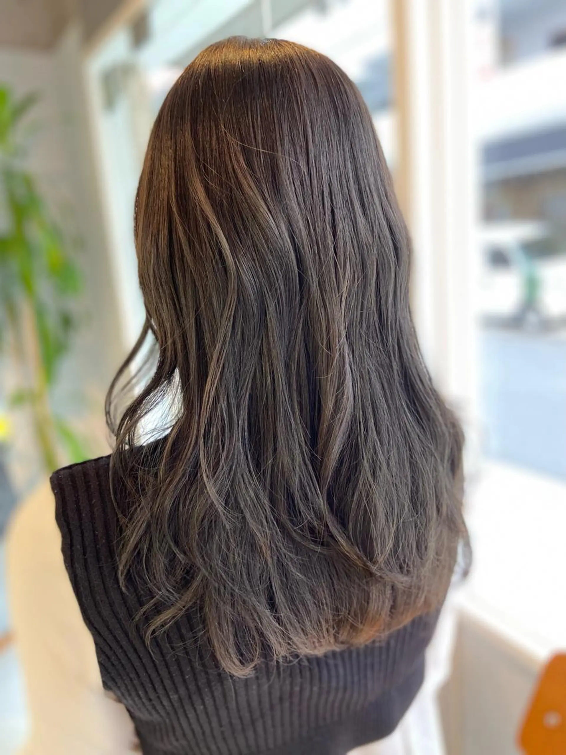 ロング カラー グレージュ カット ヘアカラー トリートメント 菊地 美憂のヘアスタイル