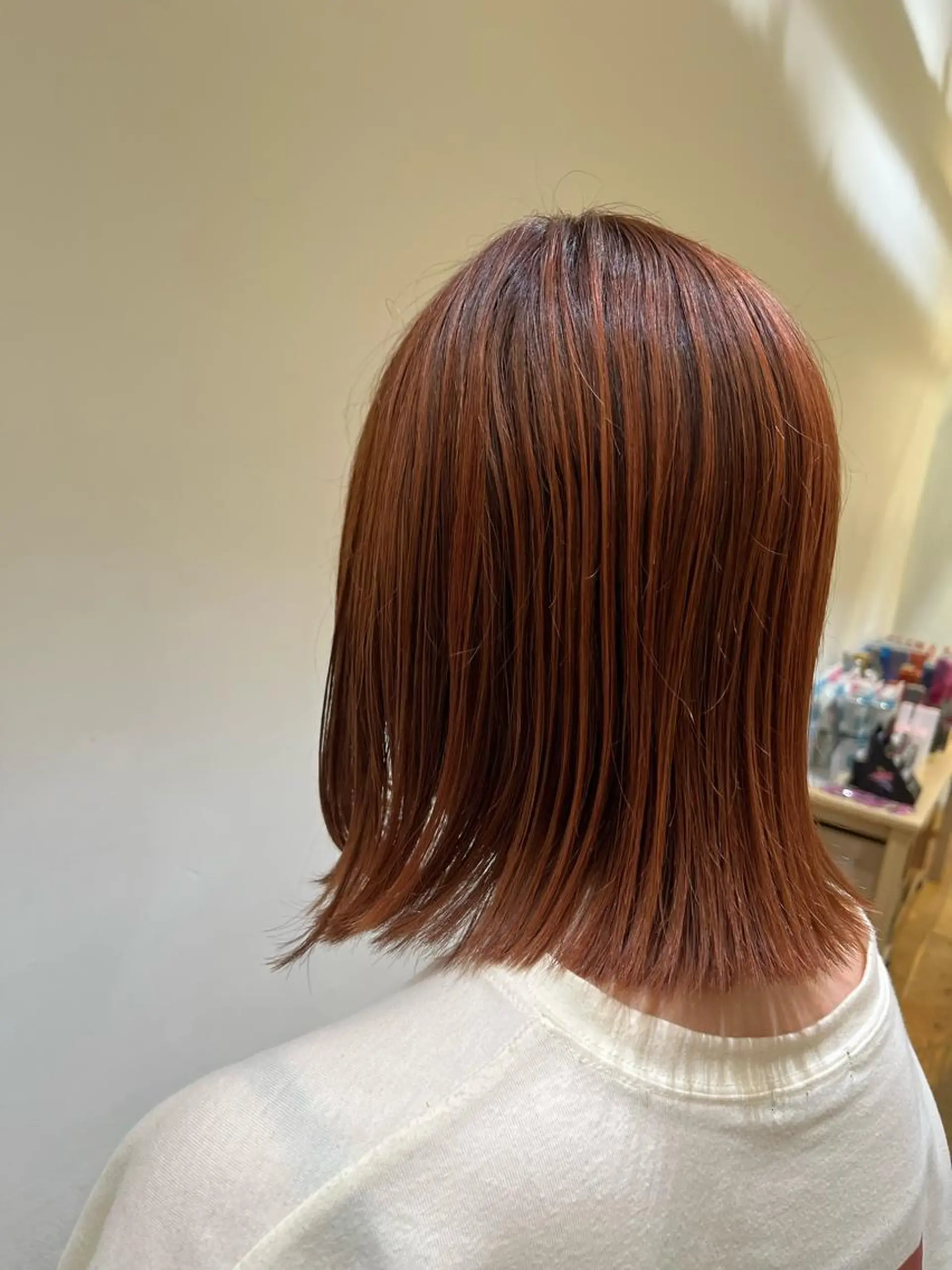 ミディアム カラー 暖色カラー/似合わせ カット/名古屋/辻のヘアスタイル