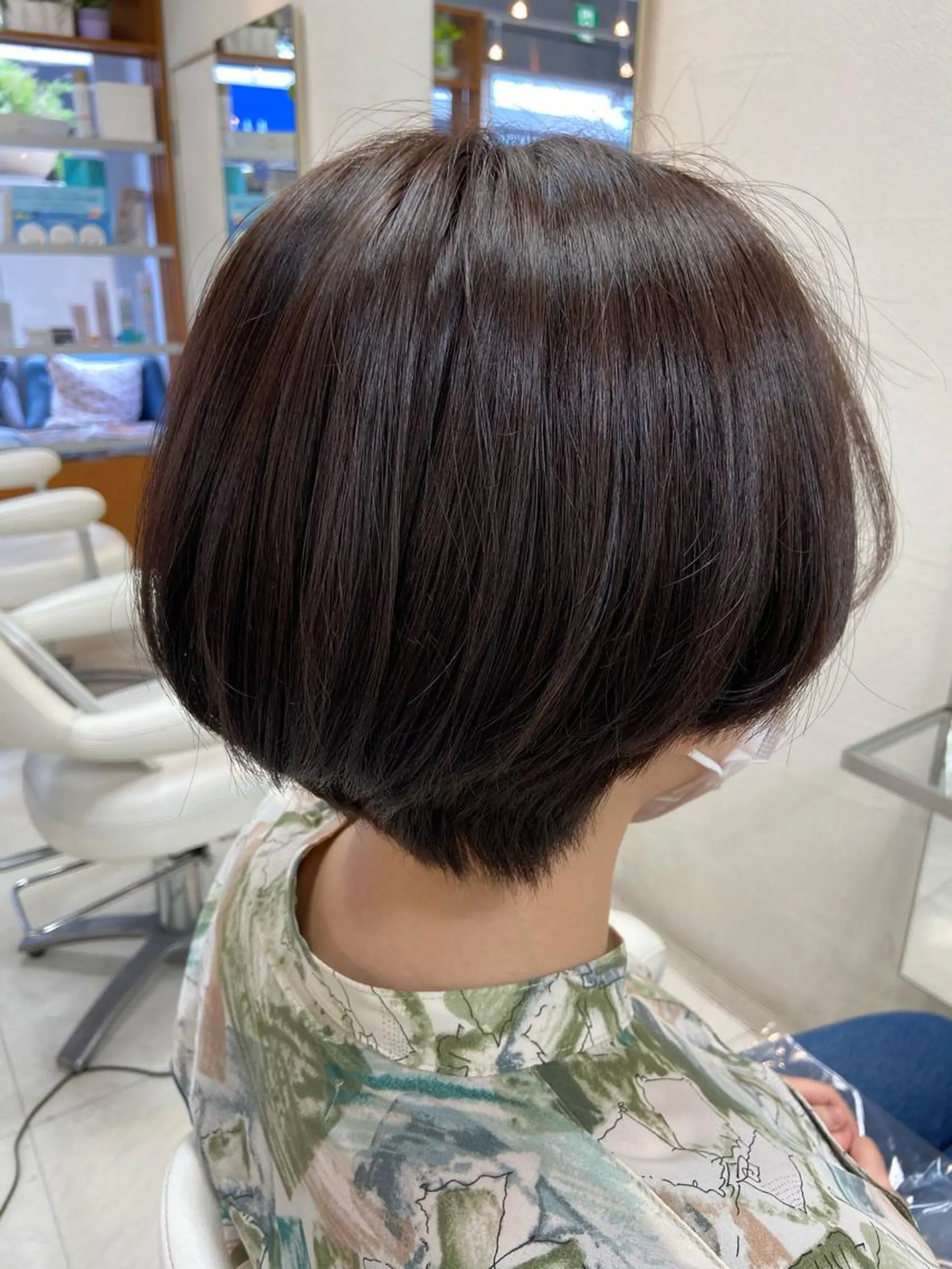 ショート カラー ブリーチ ブリーチなしカラー 顔周りカット 菊地 美憂のヘアスタイル