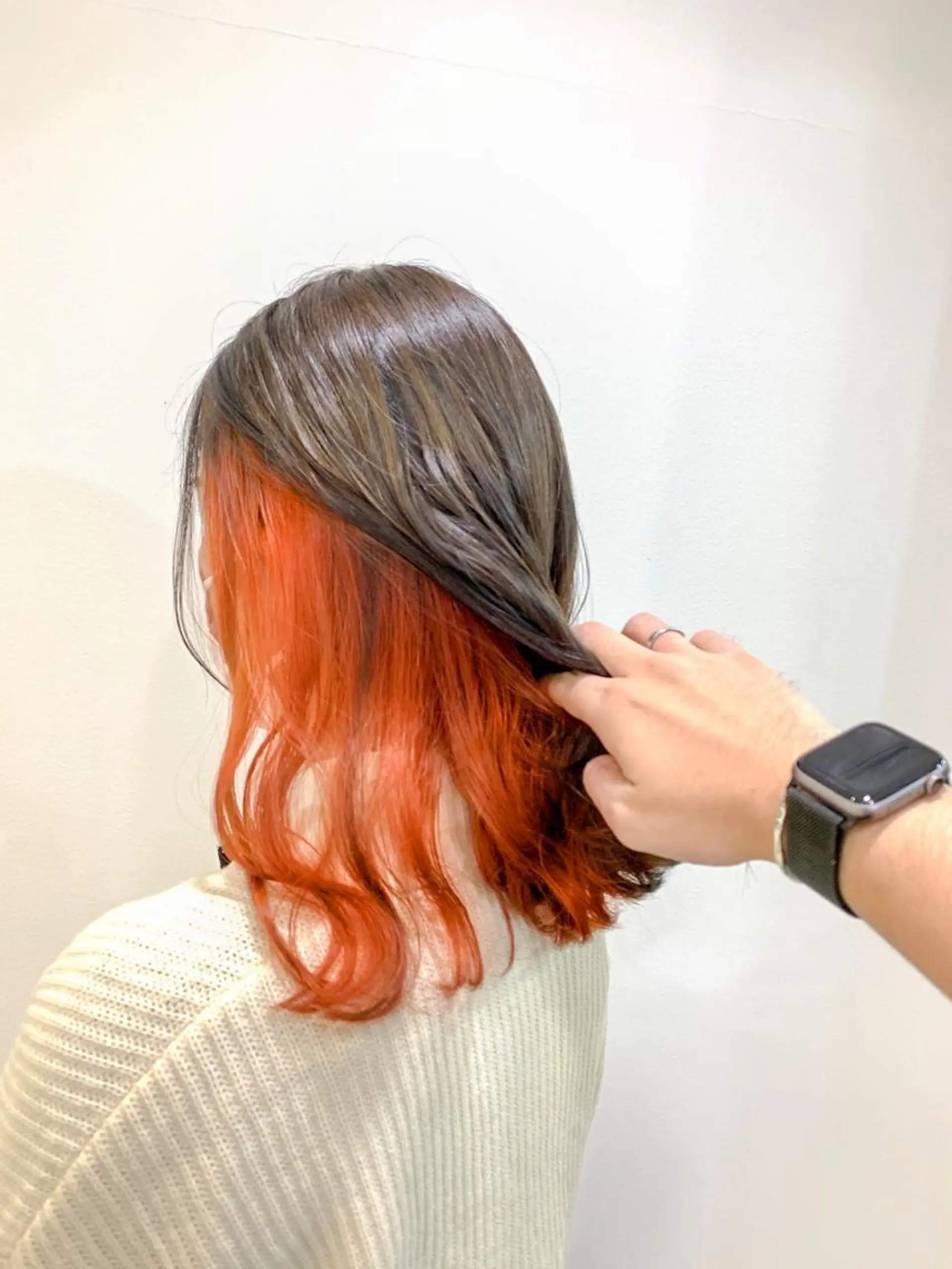 ミディアム カラー 縮毛矯正/髪質改善 /韓国風　山川春輝のヘアスタイル