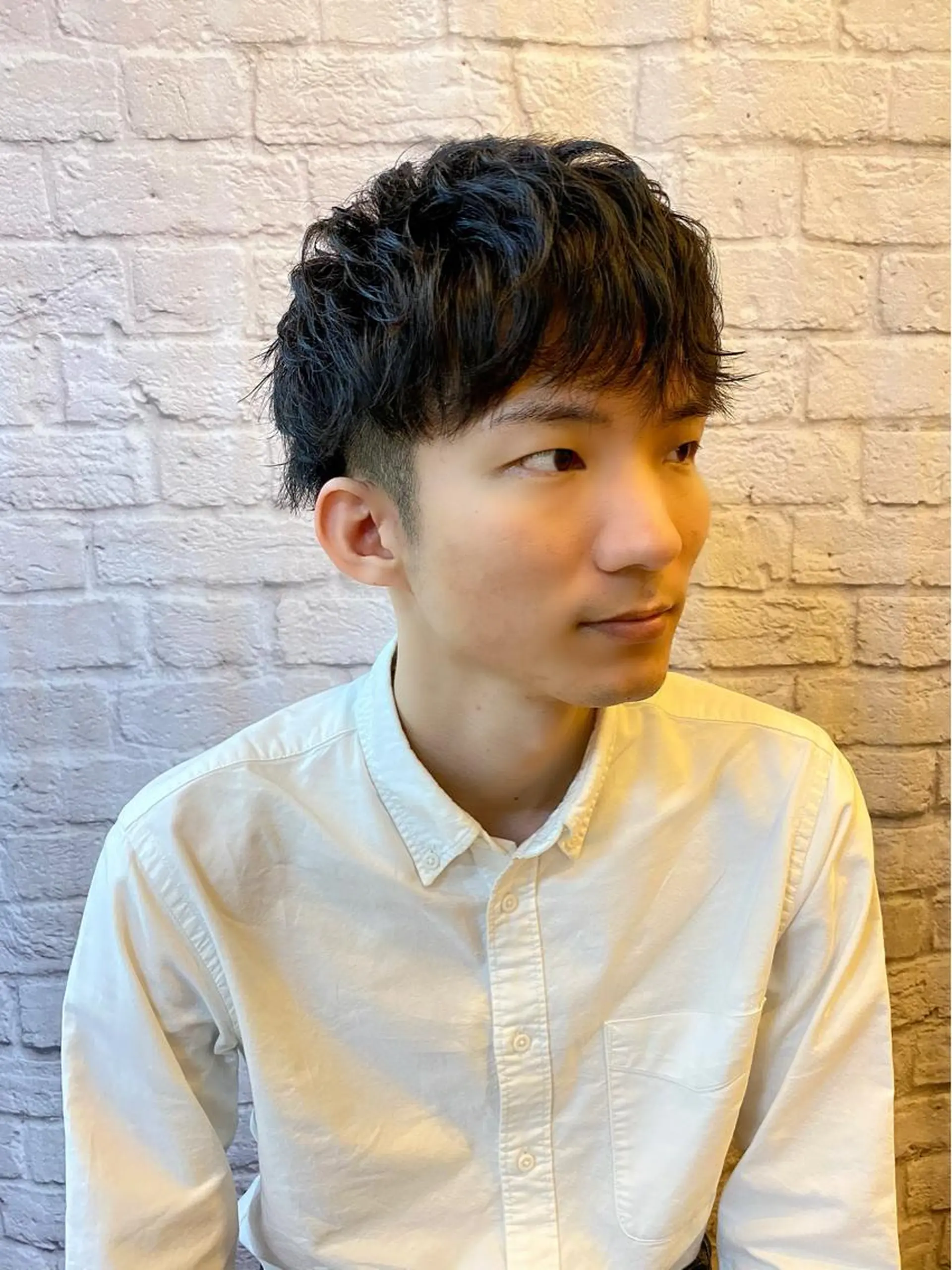 ミディアム パーマ ヘアアレンジ メンズ 【メンズカット】 黒田美穂のヘアスタイル