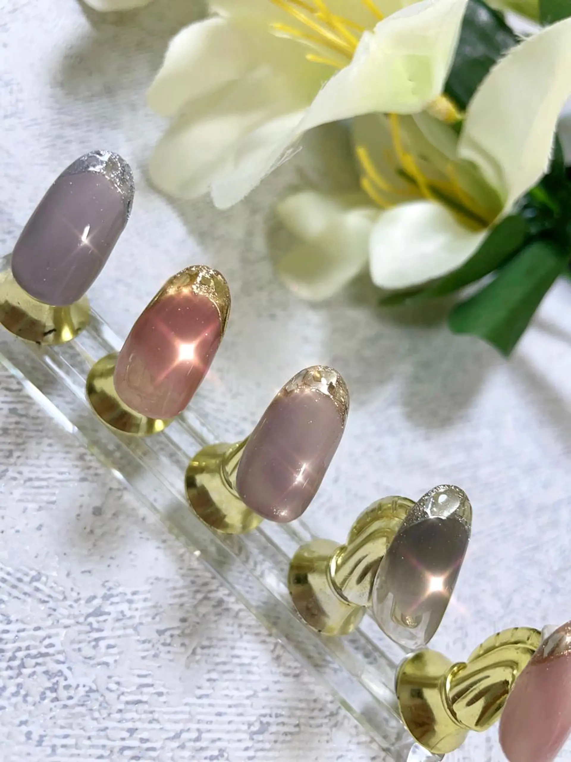 ネイル フレンチネイル ガラスフレンチ BINERVA所属・BINERVA nail salonのネイルデザイン