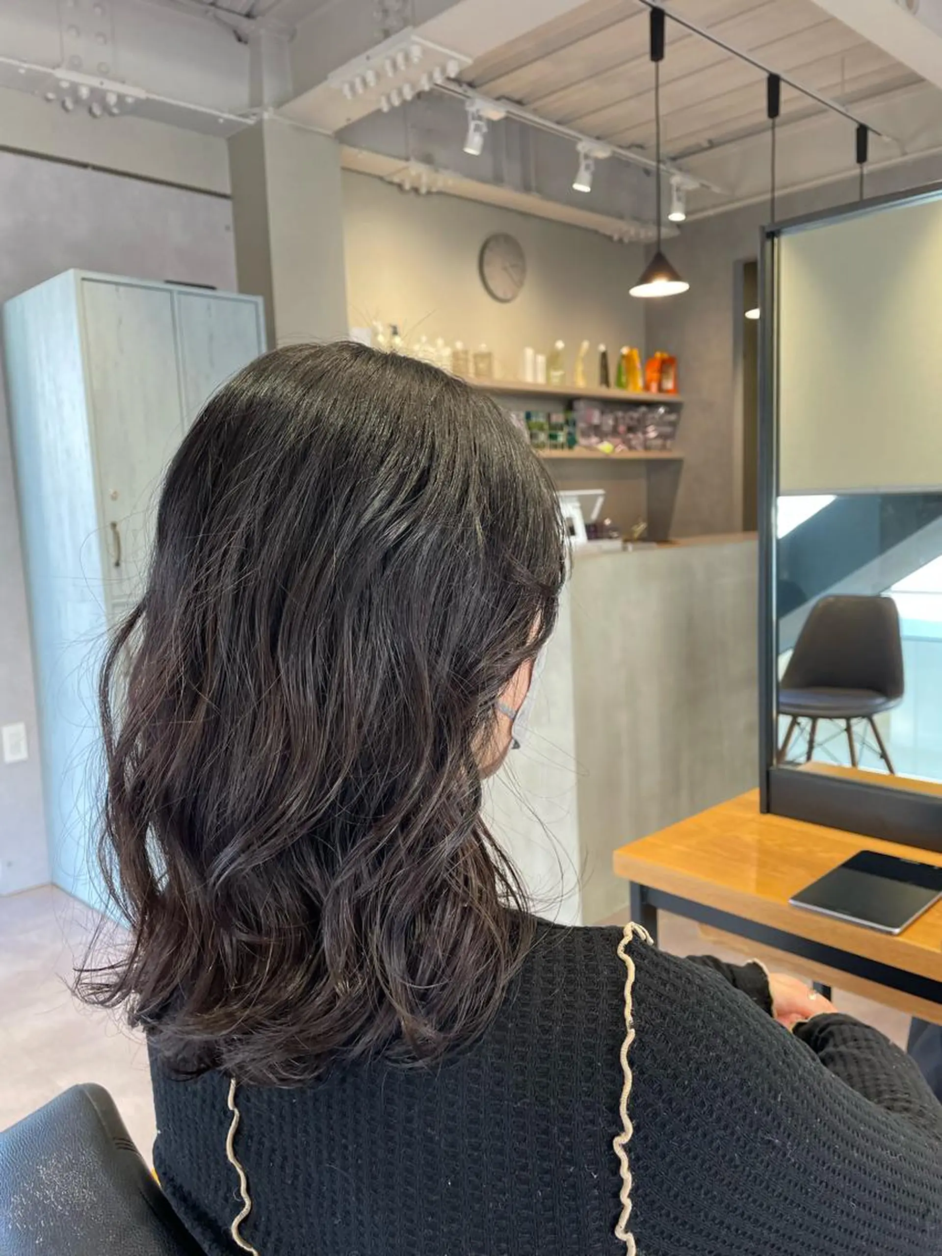 セミロング エギョモリ 外国人風カラー ハイライト 髪質改善 タンバルモリ カット トリートメント 韓国風/オシャレ /縮毛矯正/滝口琴未のヘアスタイル