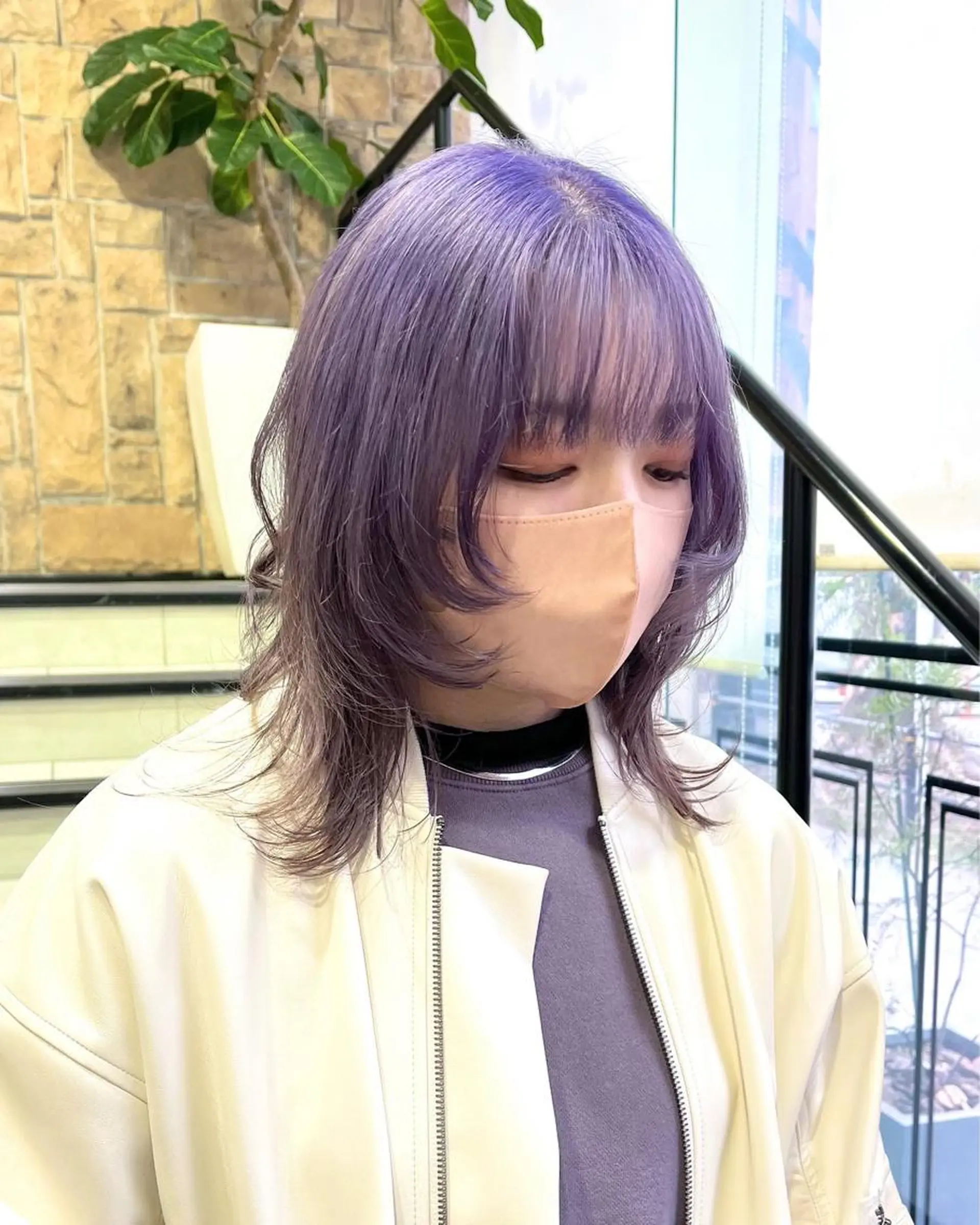 ミディアム カラー ヘアカラー トリートメント 海外girl🤎 透明感ベージュmaoのヘアスタイル