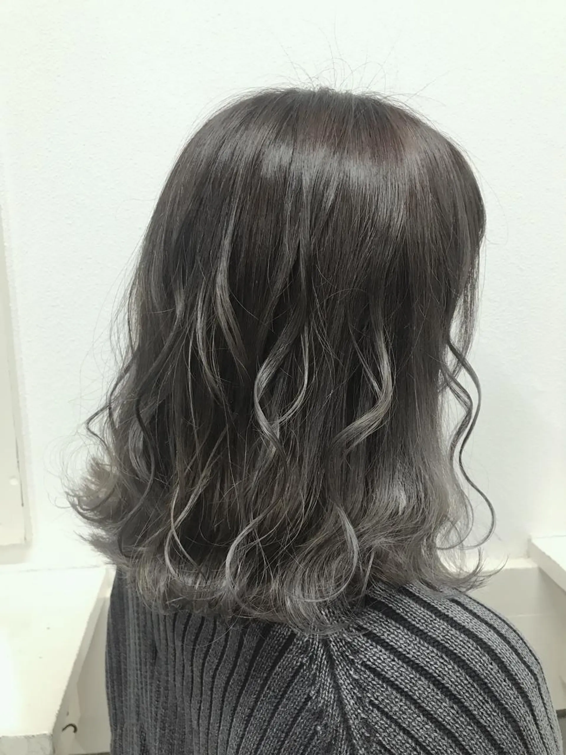 ミディアム カラー ヘアアレンジ グラデーションカラー グレージュ ヘアカラー トリートメント GiseL天神カラー 髪質改善/ブリーチのヘアスタイル