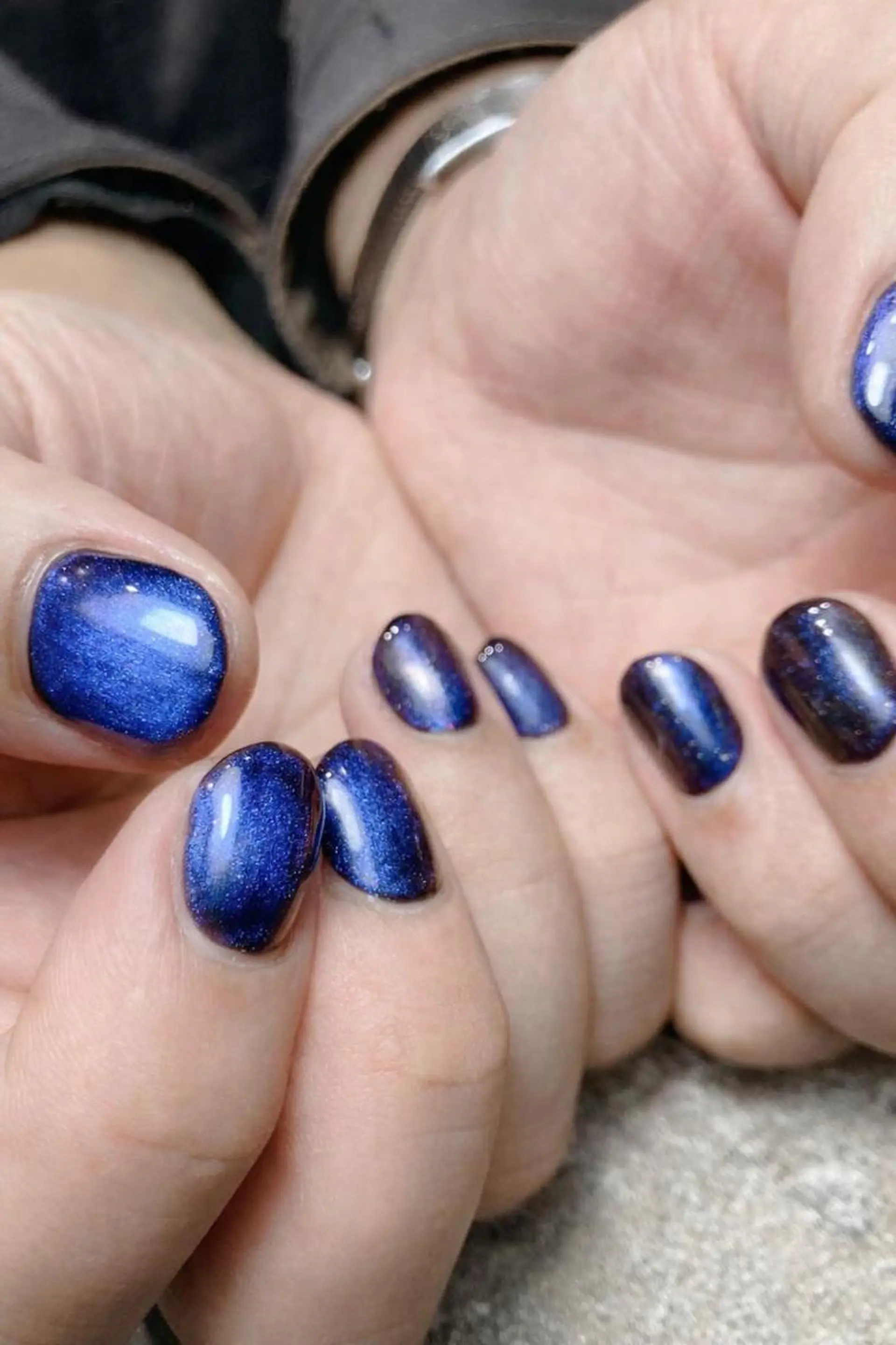 ネイル ジェルネイル マグネットネイル ワンカラーネイル シンプルネイル ハンドネイル Am:nail 柏 SUE（スゥ）のネイルデザイン