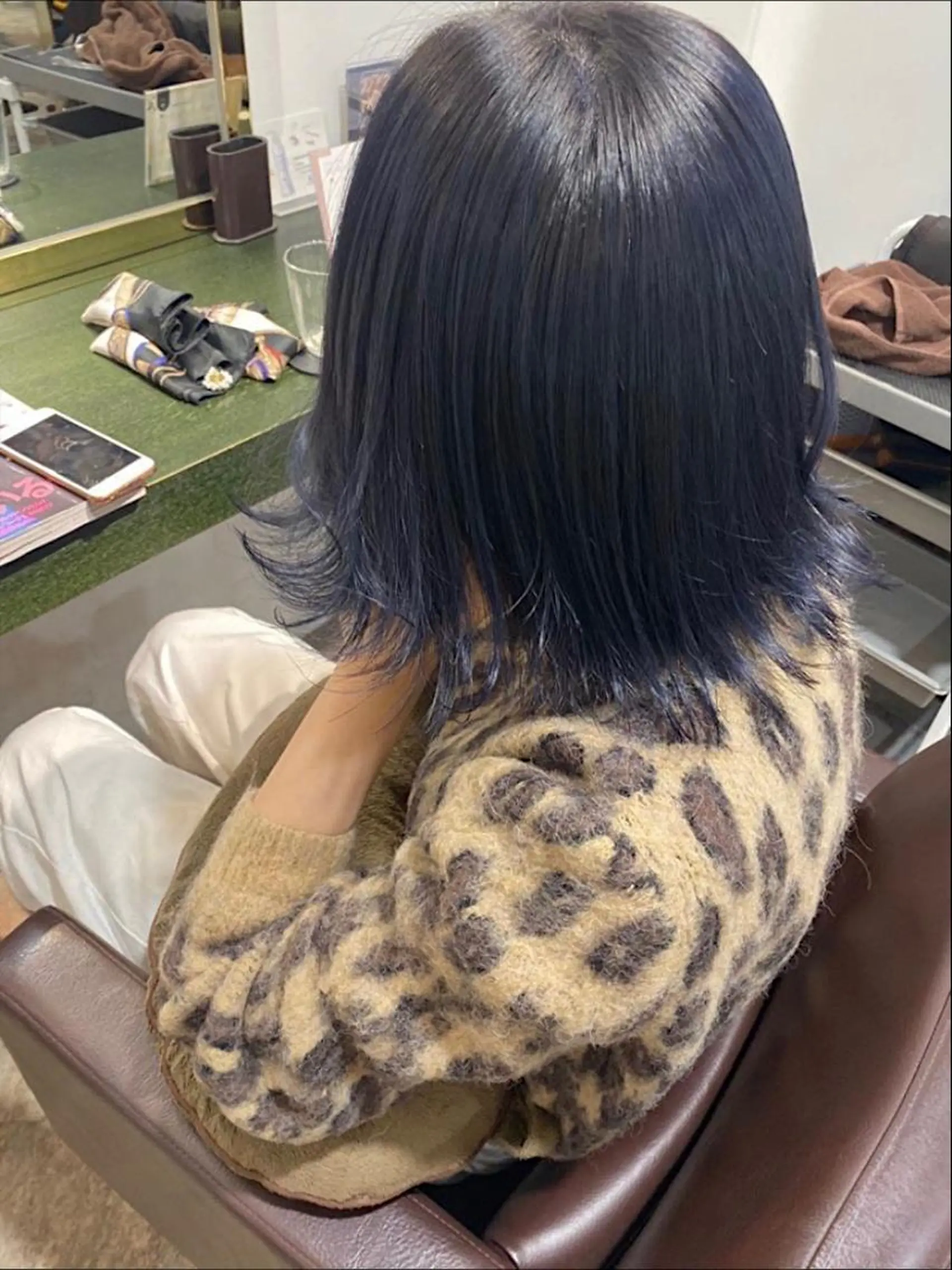 カラー ブルーカラー ネイビーカラー 韓国ヘア/艶髪🎀 宮川みほのヘアスタイル