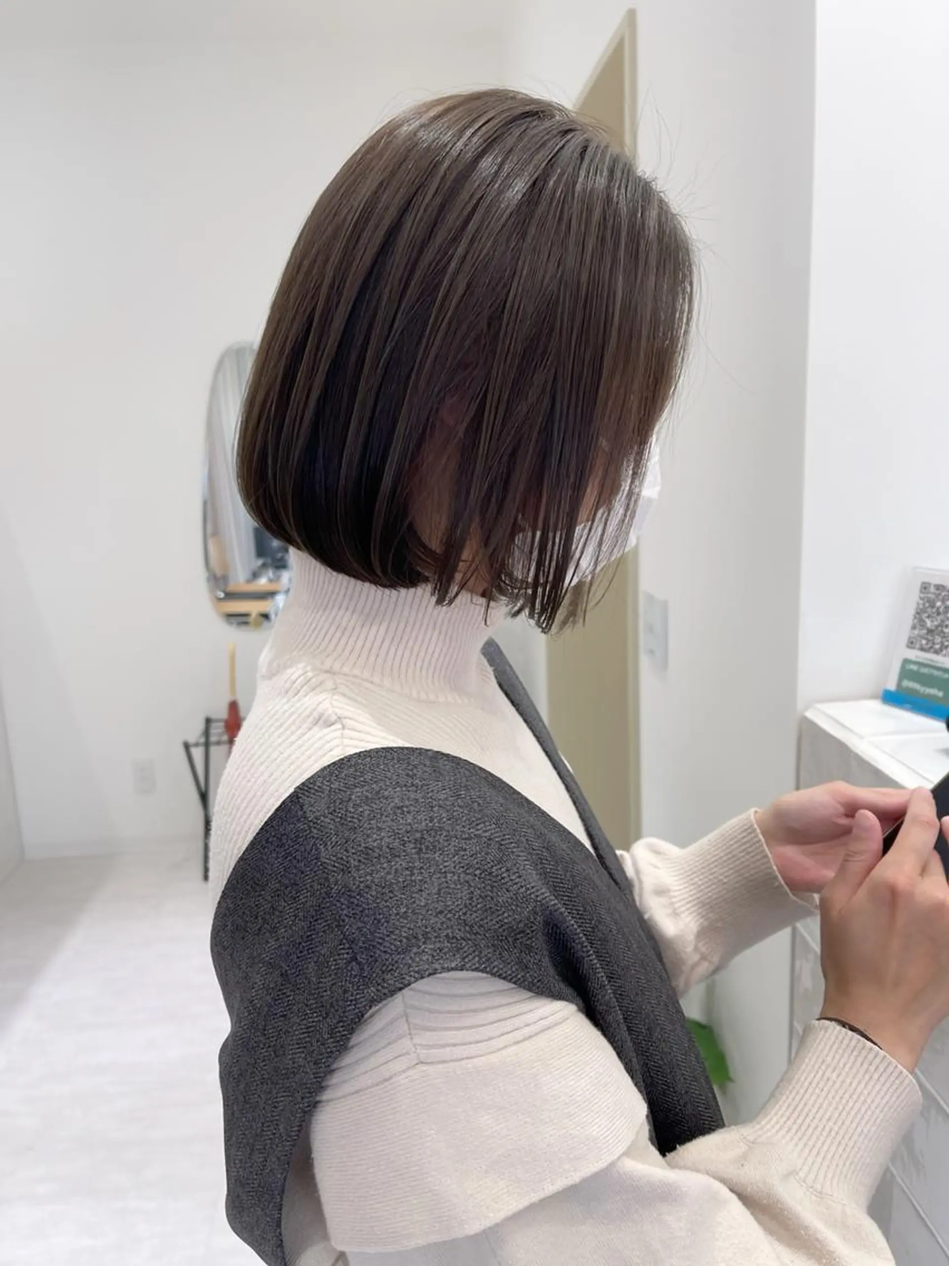 ショート カラー 切りっぱなしボブ ショートボブ ボブ 韓国風ヘア ショートヘア カット トリートメント 🫧ショート・ボブ・ 似合わせ🫧井上歩のヘアスタイル